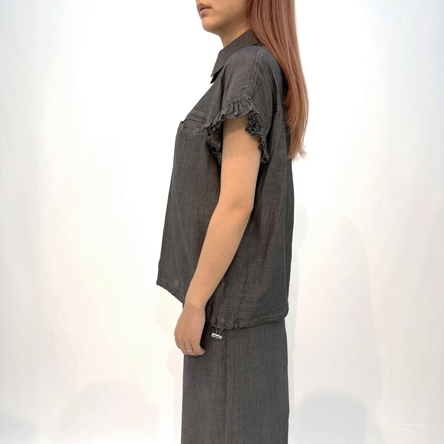 フレンチ袖ブラウスブルゾン - 画像3