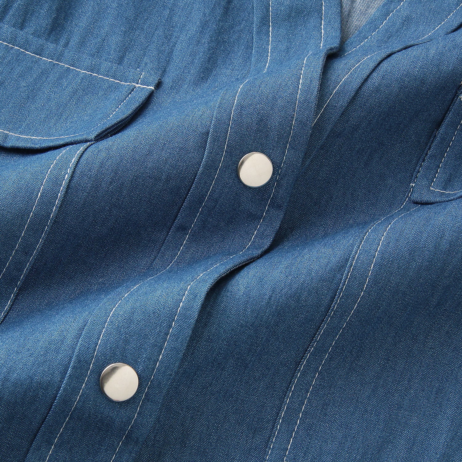 シャンブレーシャツジャケット - 画像4