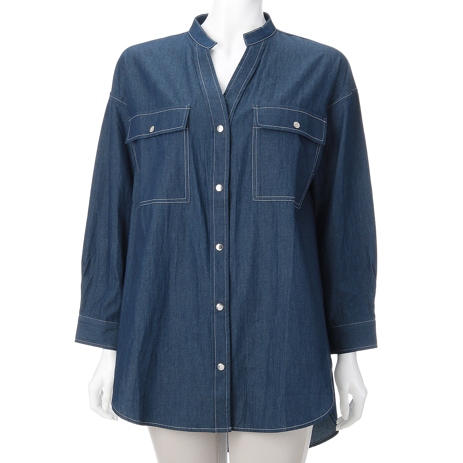 シャンブレーシャツジャケット - 画像5