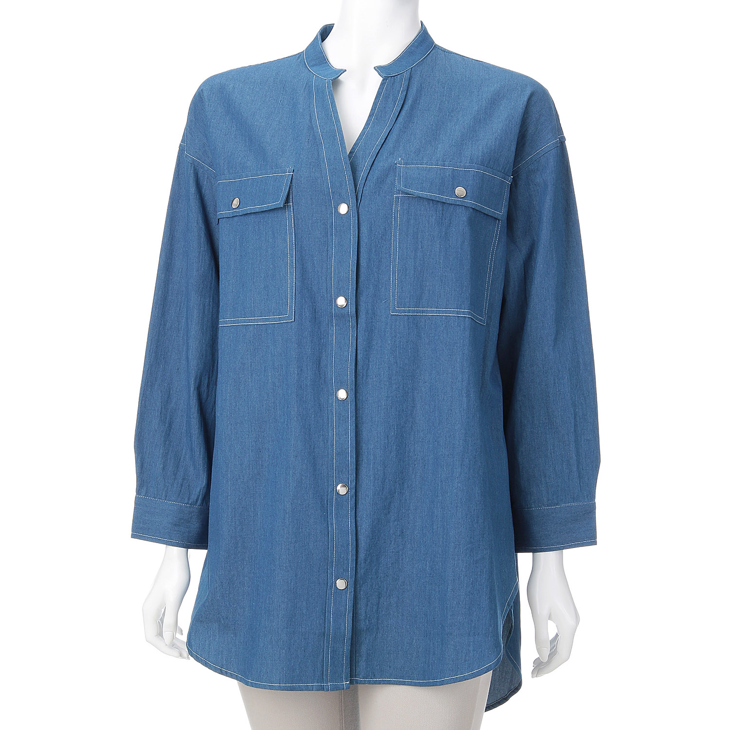 シャンブレーシャツジャケット