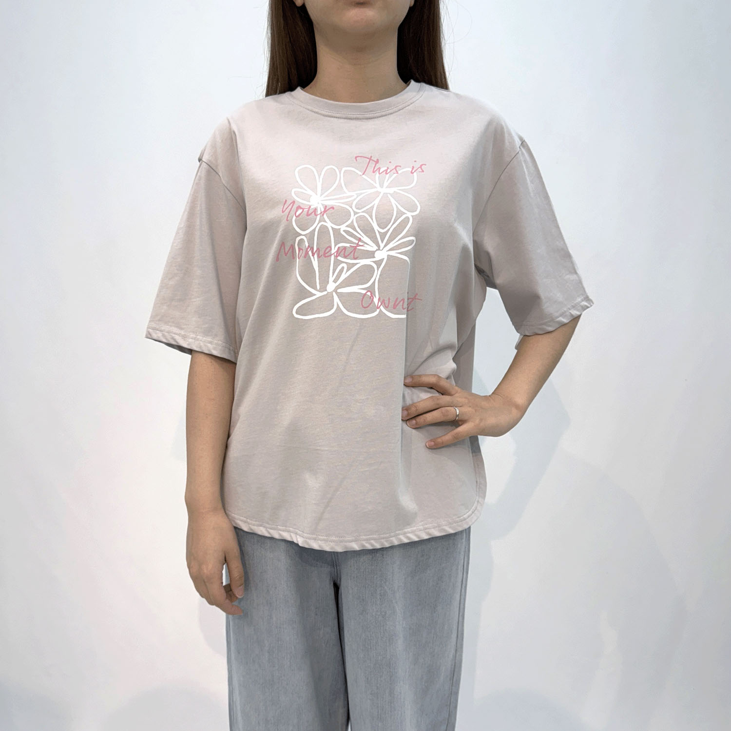 【Insta Live】アウトラインプリントTシャツ - 画像4