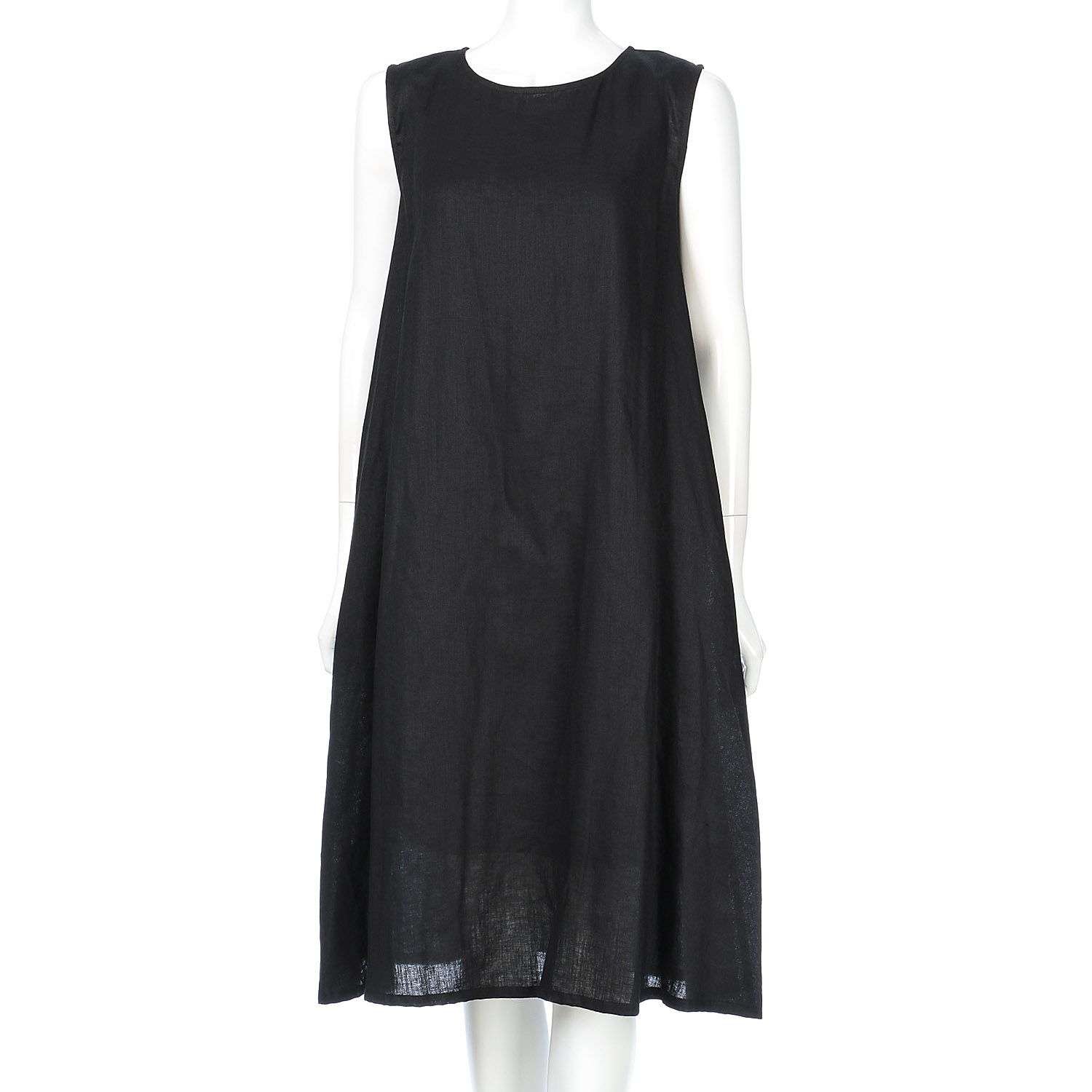 麻ノースリーブワンピース - 画像2