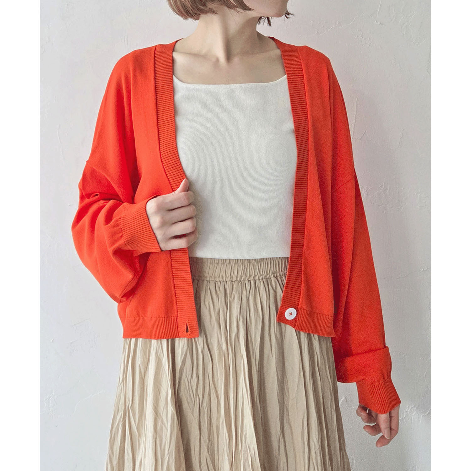 epidemique ワンボタンニットカーディガン - 画像3