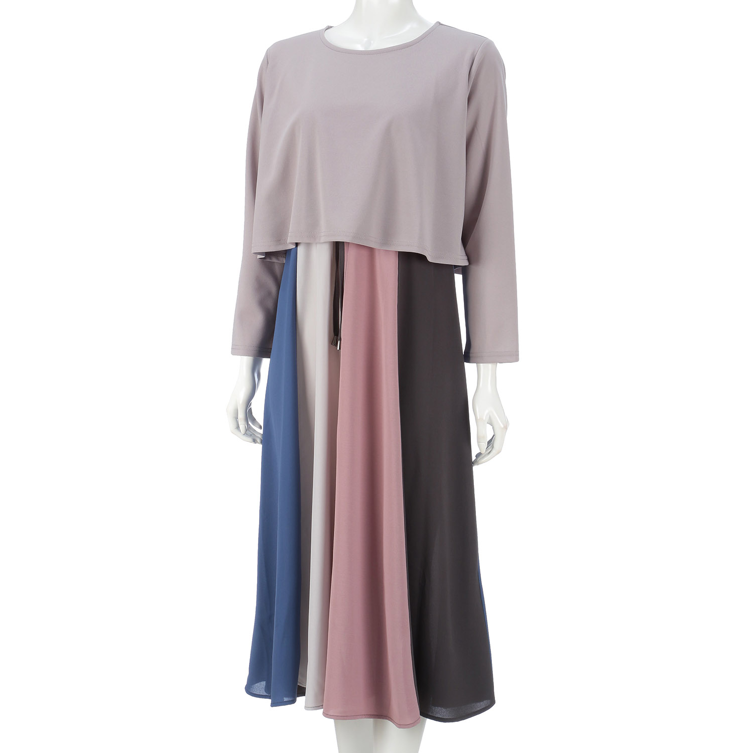 配色切替ワンピース - 画像4