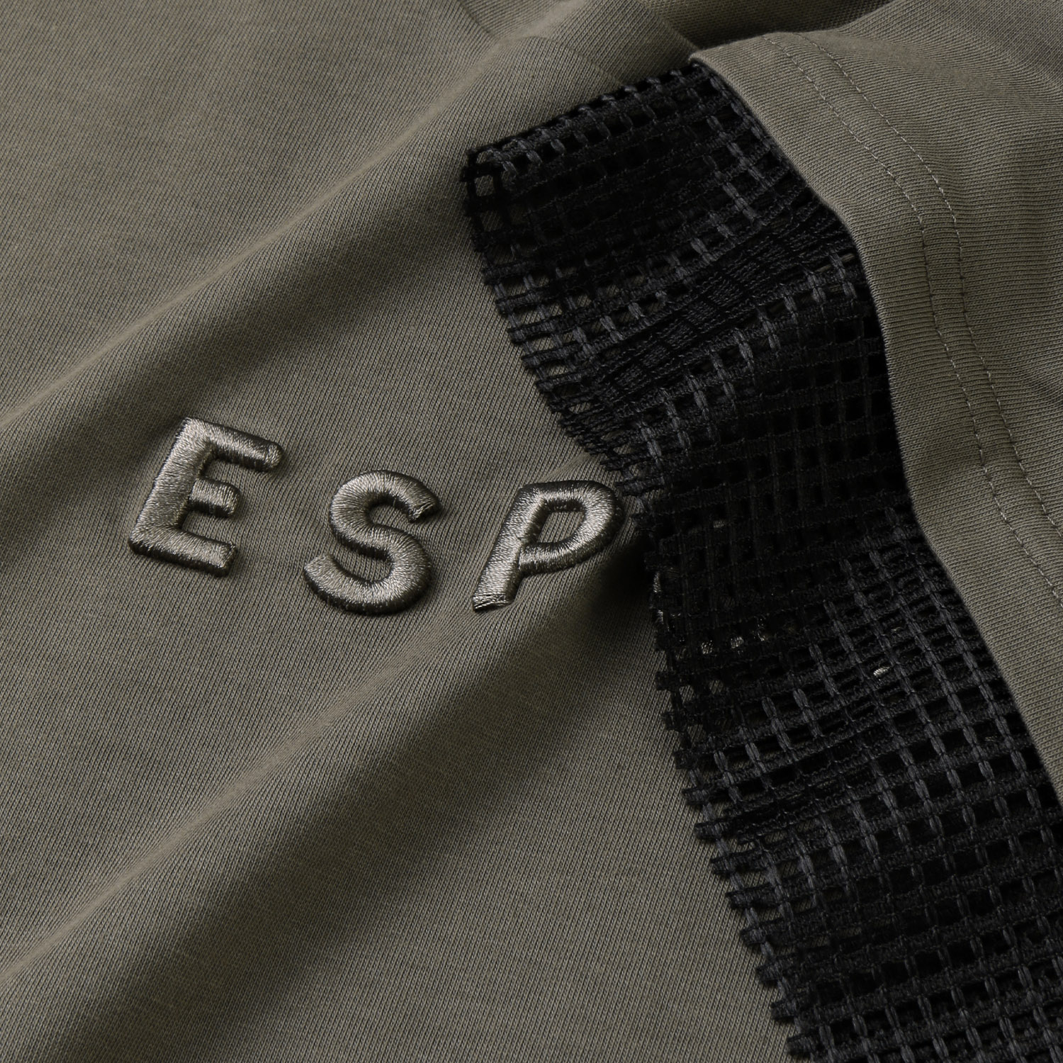 メッシュ袖刺繍Tシャツ - 画像8