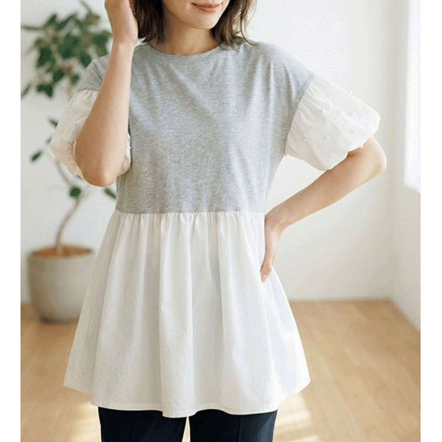 バルーンスリーブチュニック - 画像2
