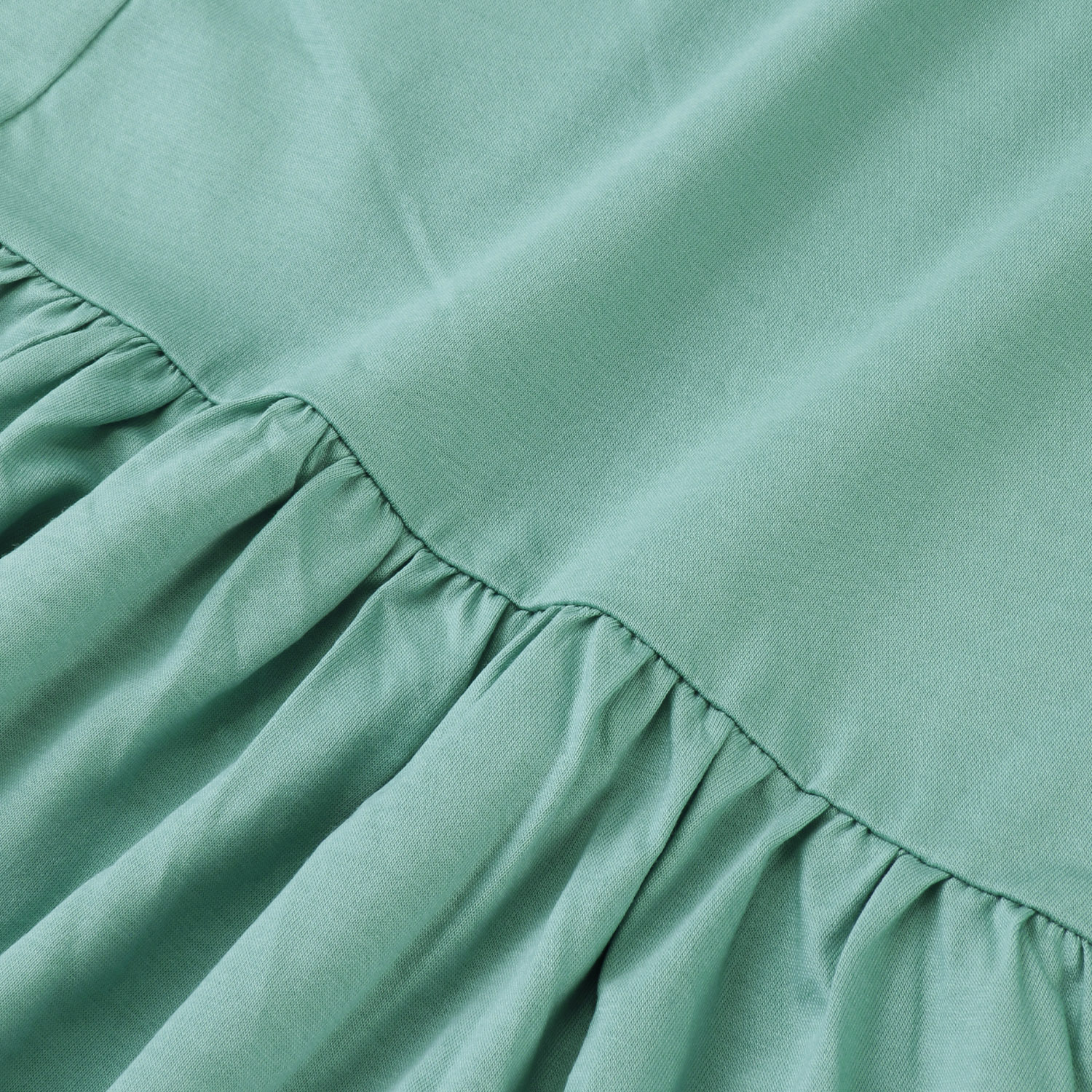 ダブルシルケットコットン100 ウエスト切替ワンピース - 画像12