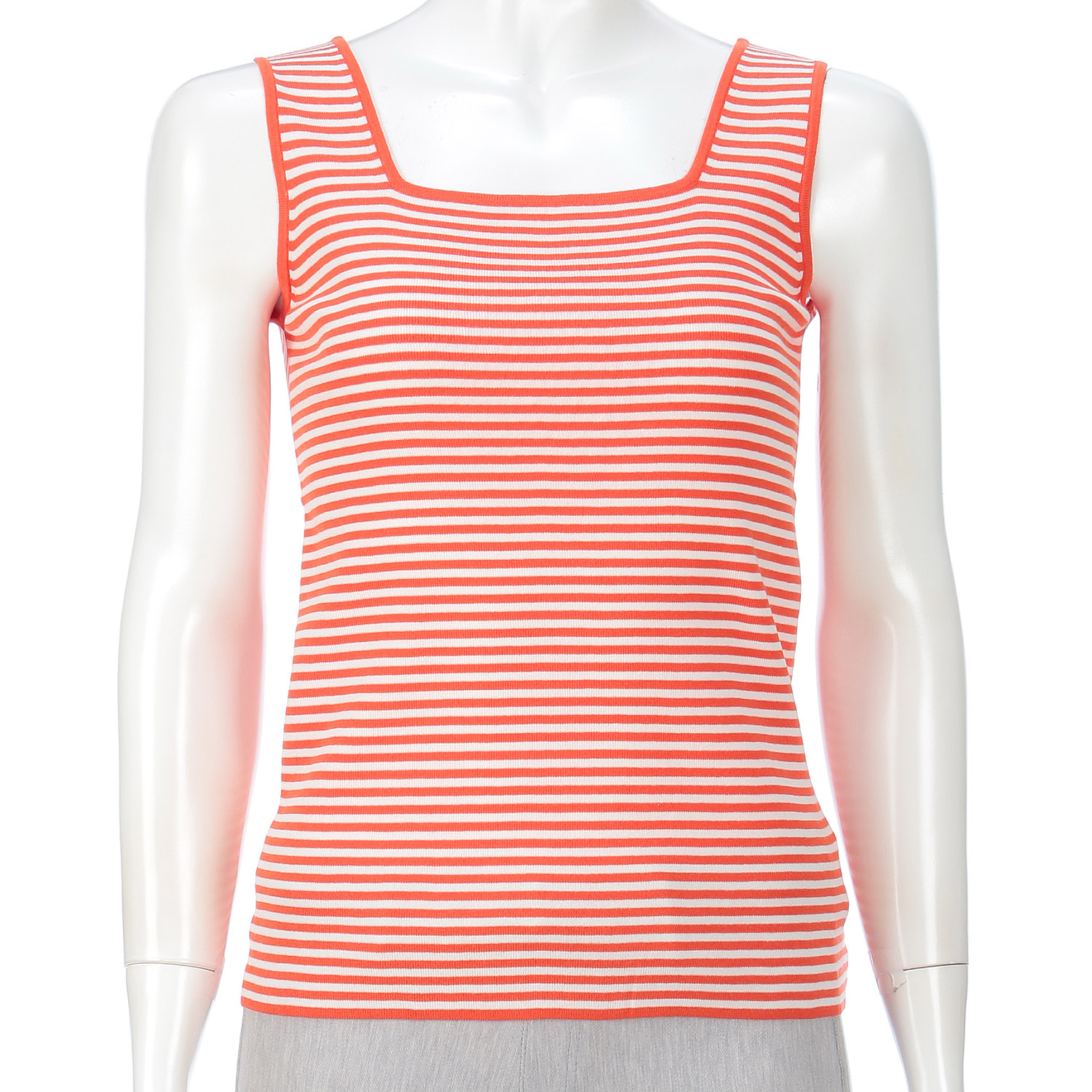 スクエアーV 2wayボーダータンクトップ