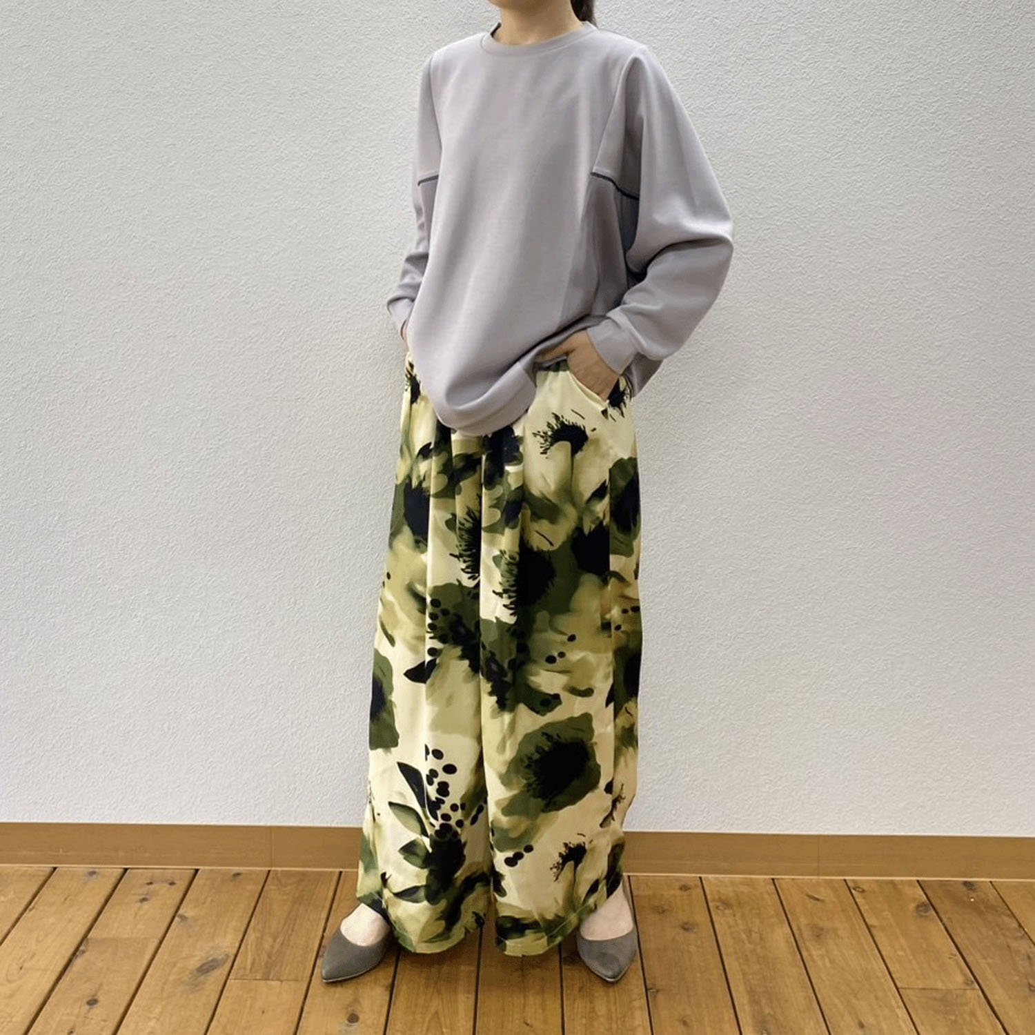 ドルマン切替カットソー - 画像2