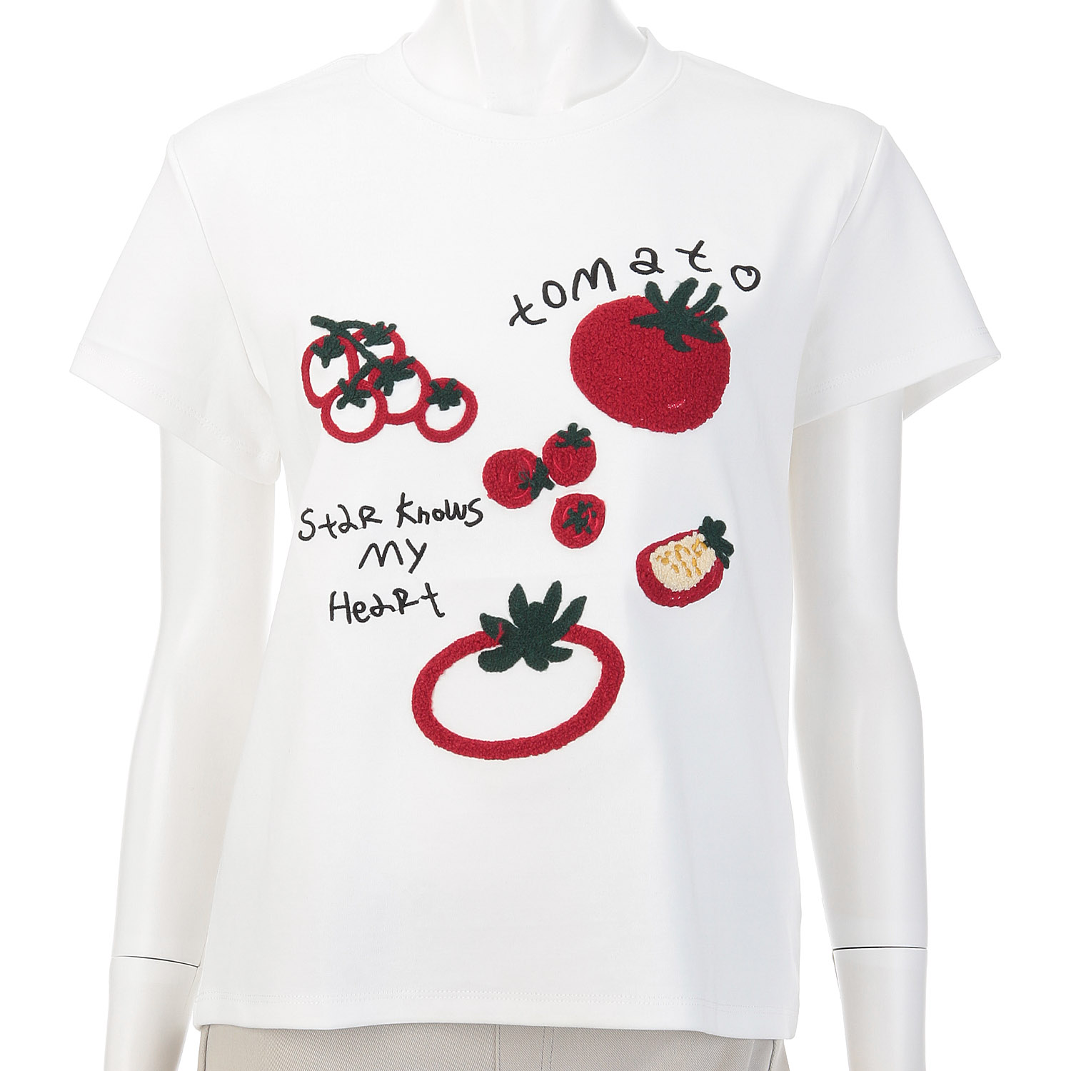 トマトサガラ刺繍Tシャツ