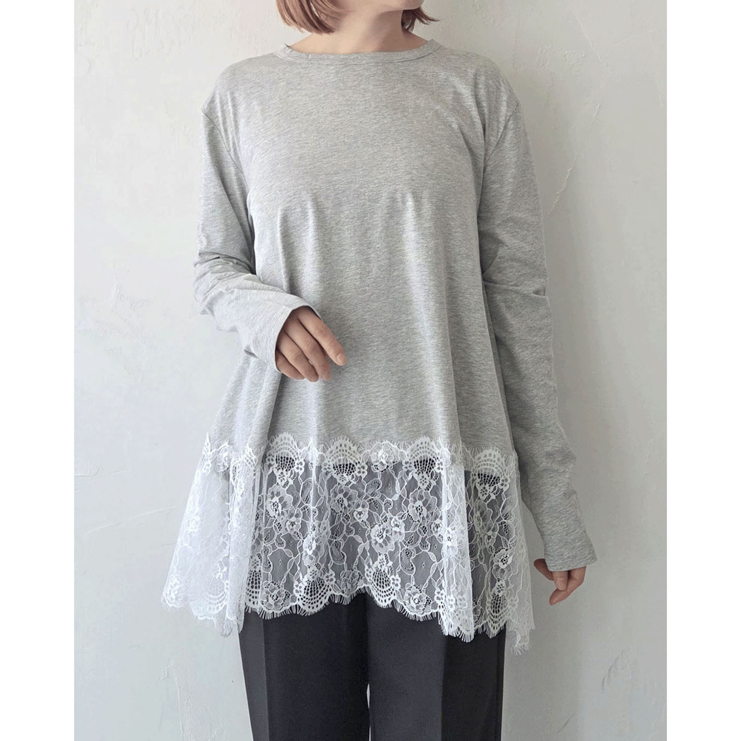 epidemique 裾レースロンT - 画像2