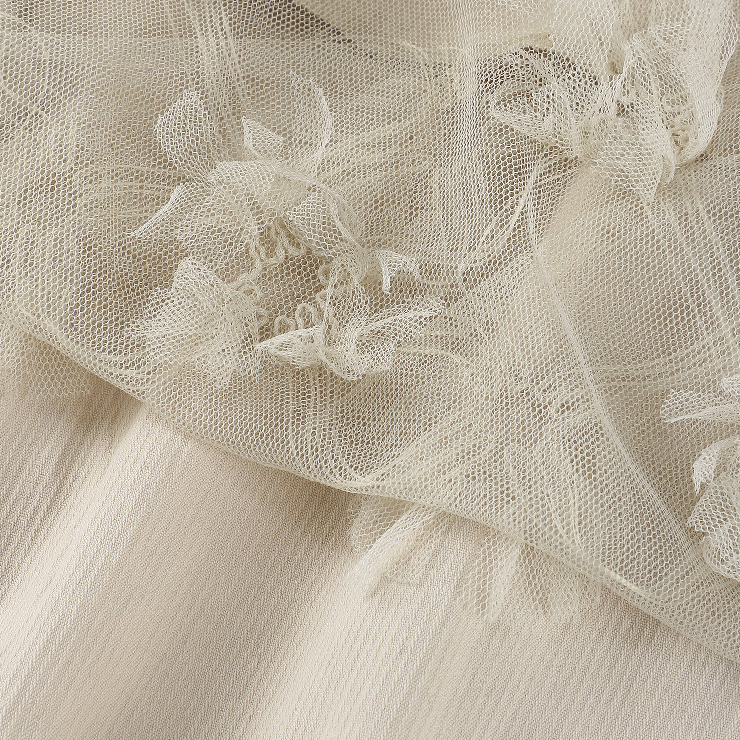 チュール刺繍レーススカート - 画像6