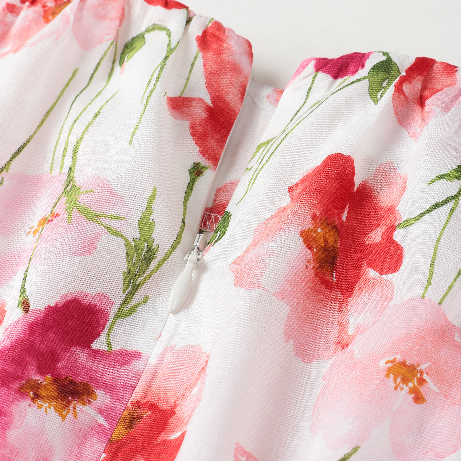 ADESSO L’ORA Wシャーリング花柄ワンピース - 画像11