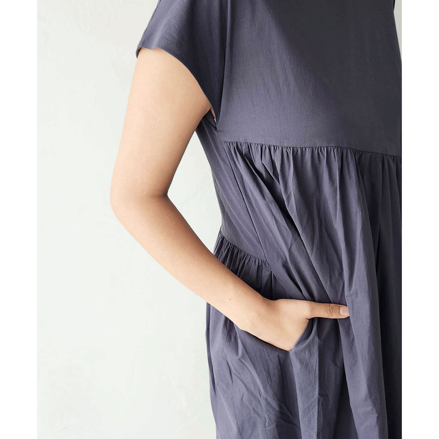 epidemique 斜めギャザーワンピース - 画像2