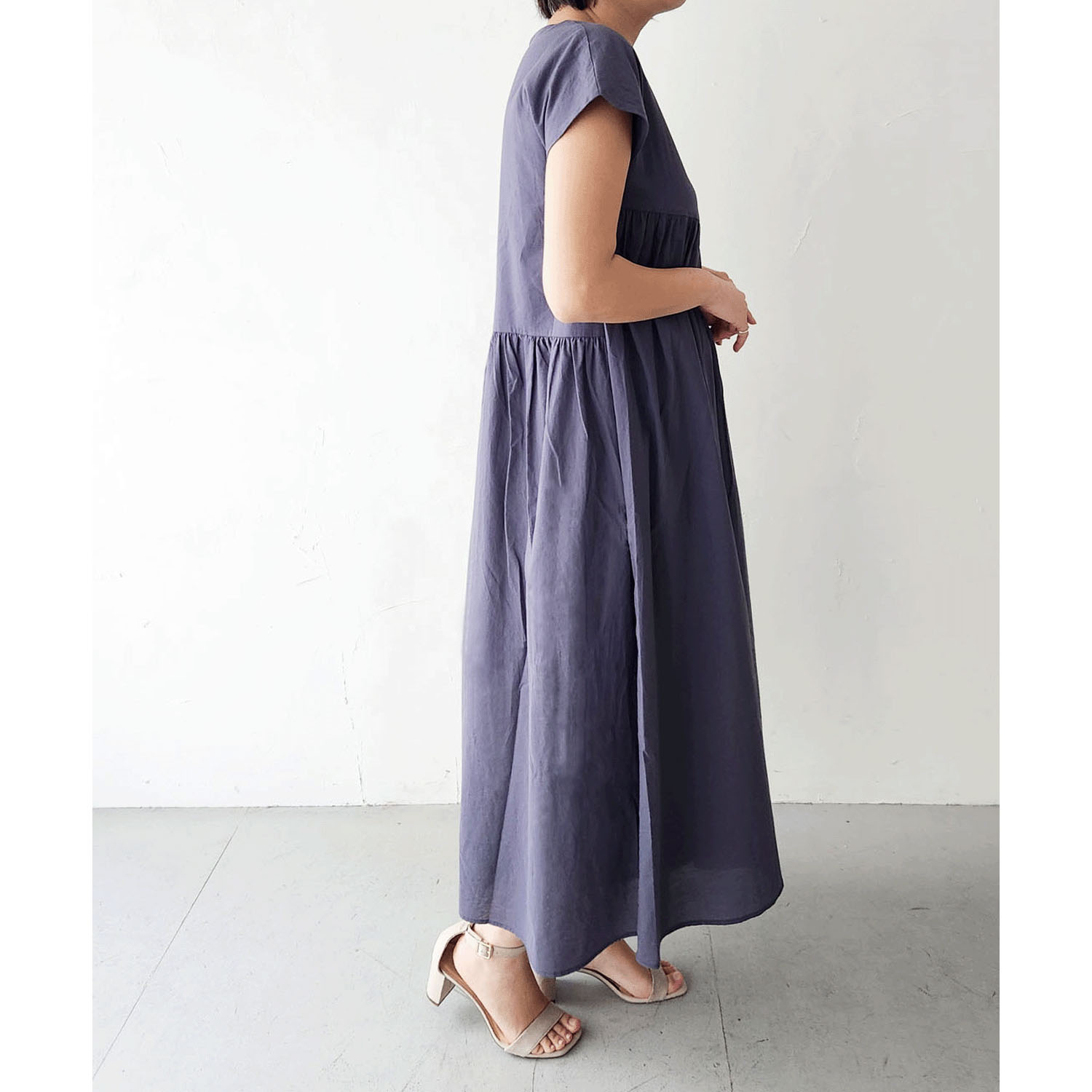 epidemique 斜めギャザーワンピース - 画像3