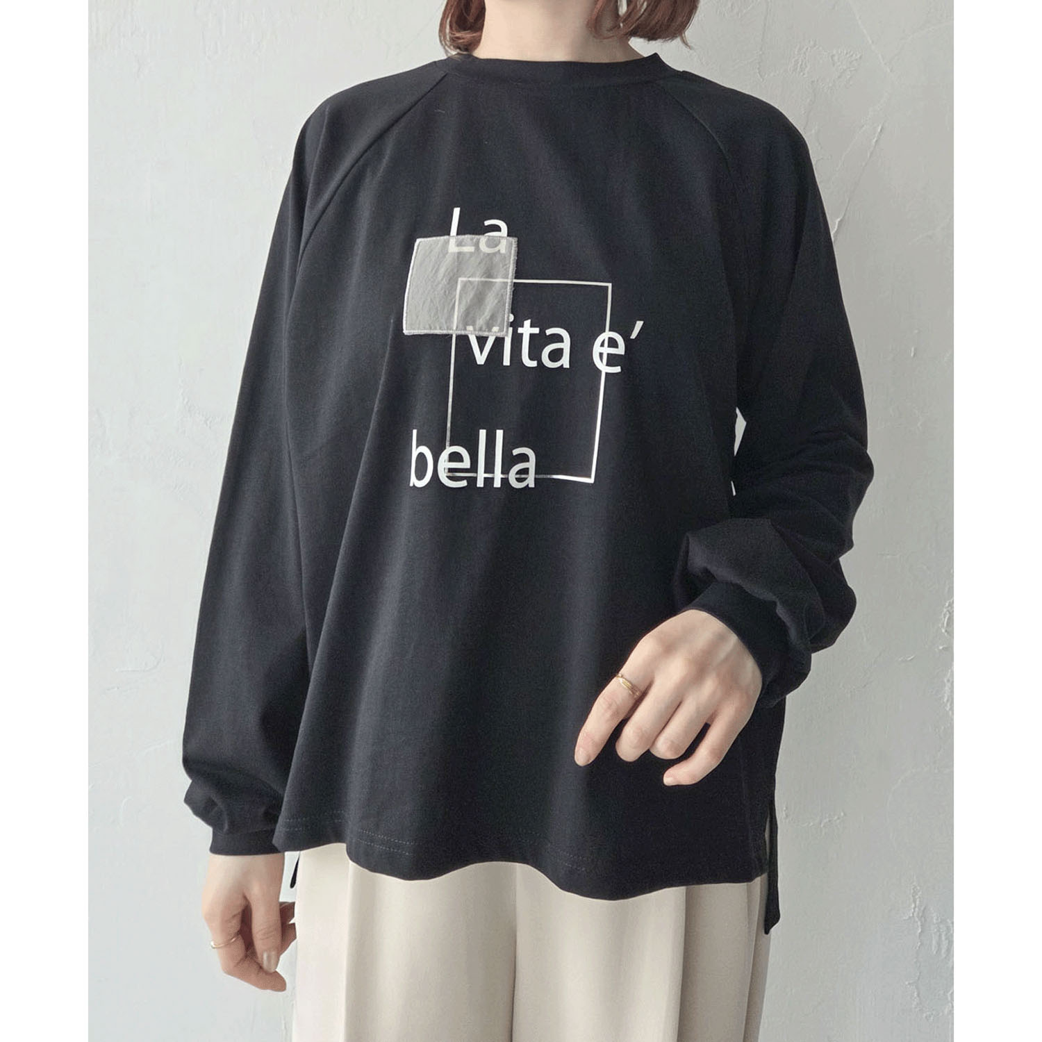 epidemique ロゴ箔プリントロングTシャツ - 画像11