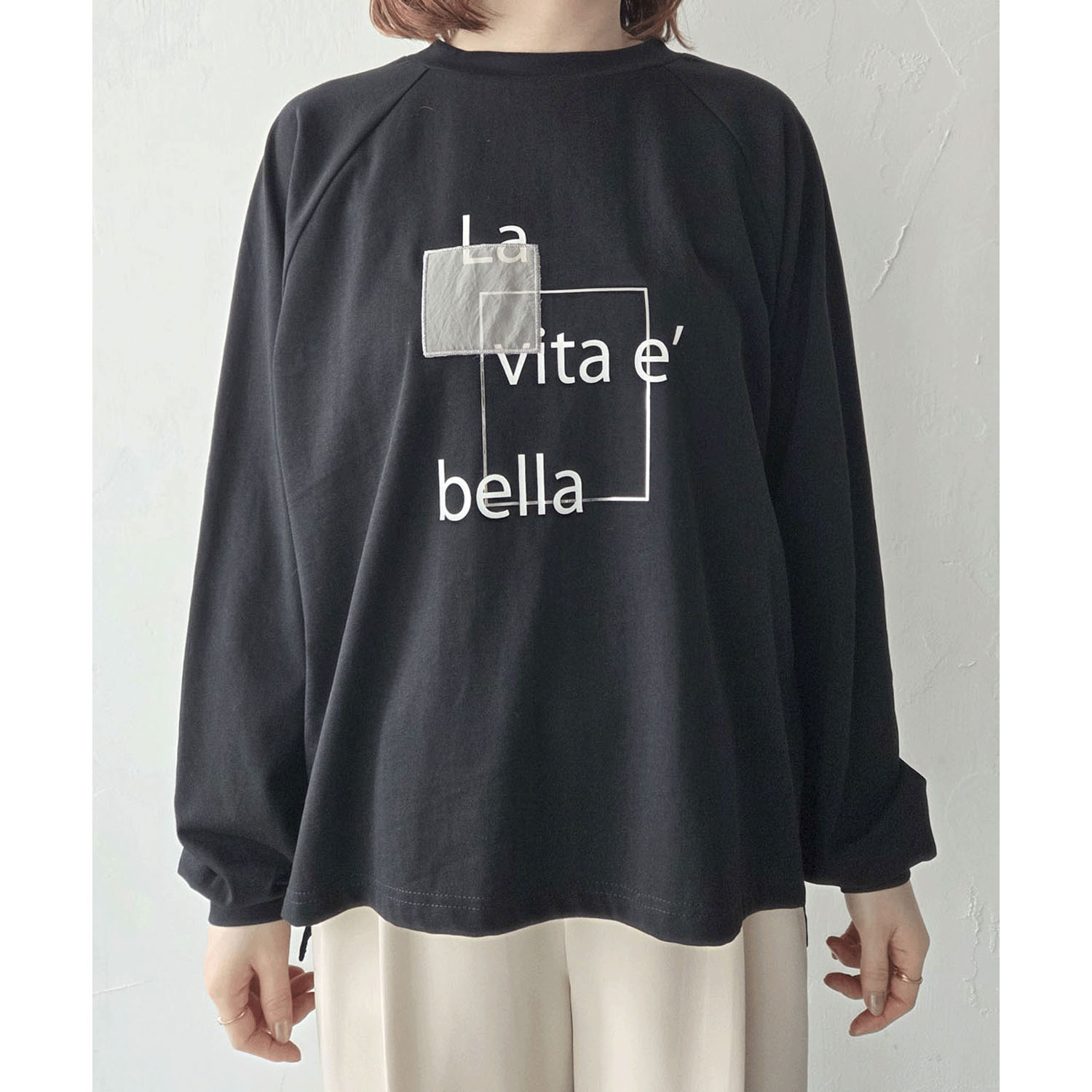 epidemique ロゴ箔プリントロングTシャツ - 画像10