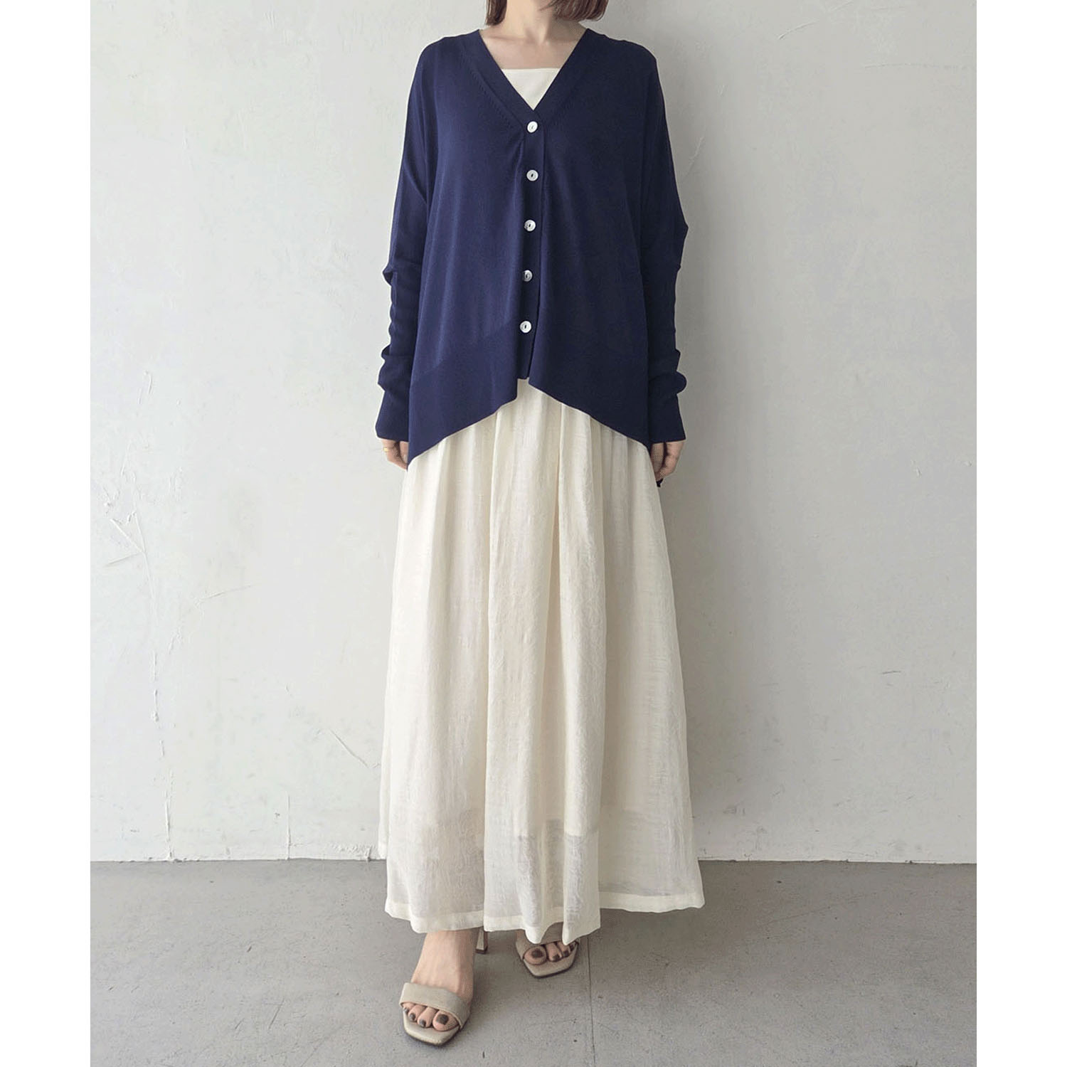 epidemique Vネックワイドカーディガン - 画像10