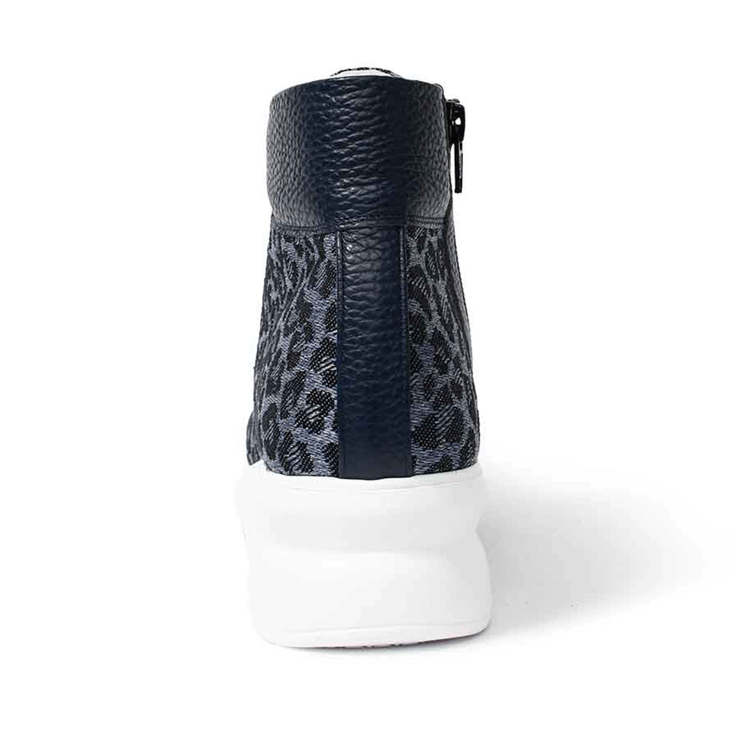 Monet ハイカットスニーカー デニムレオパード - 画像5