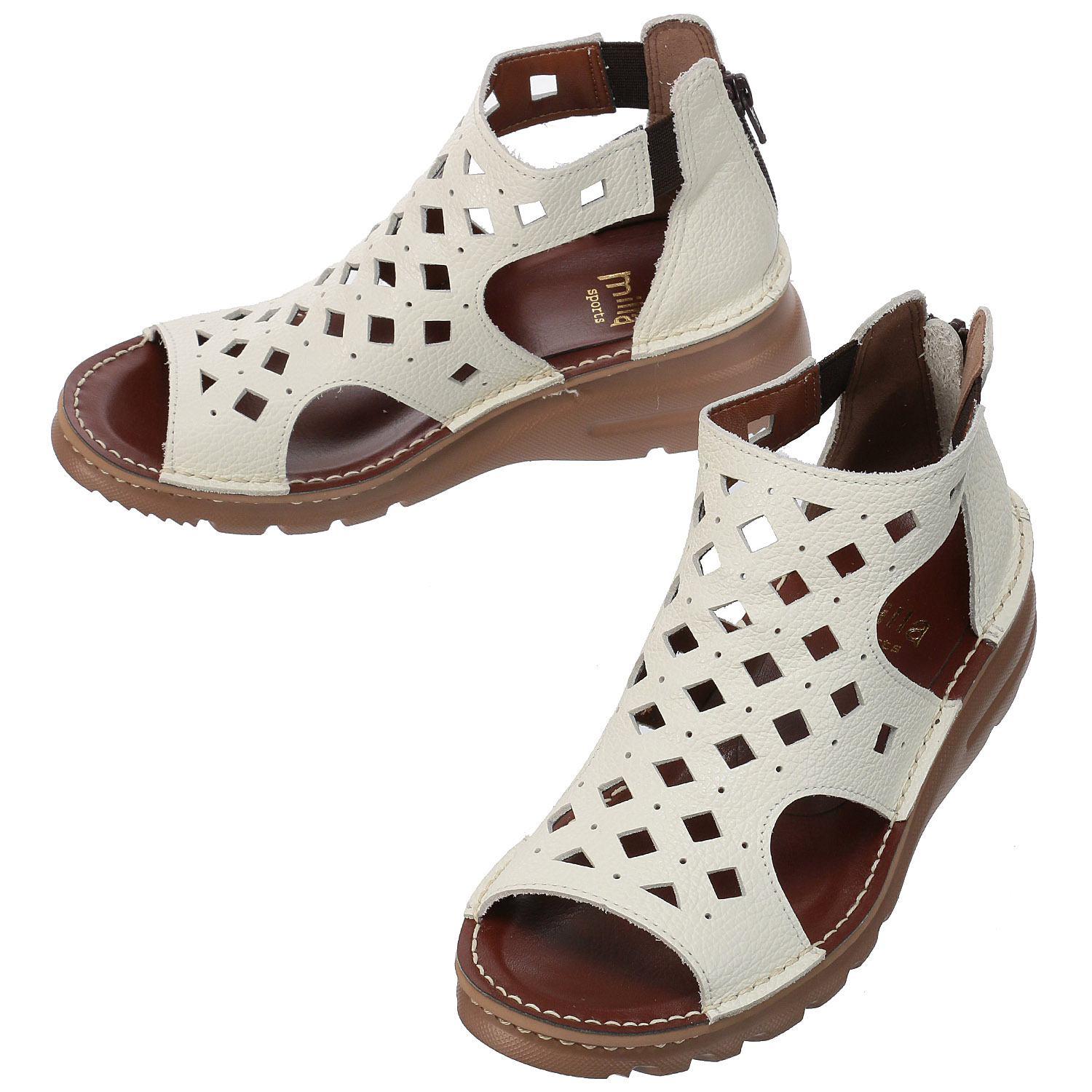 milla sports ダイヤパンチングブーツサンダル11050 - 画像3