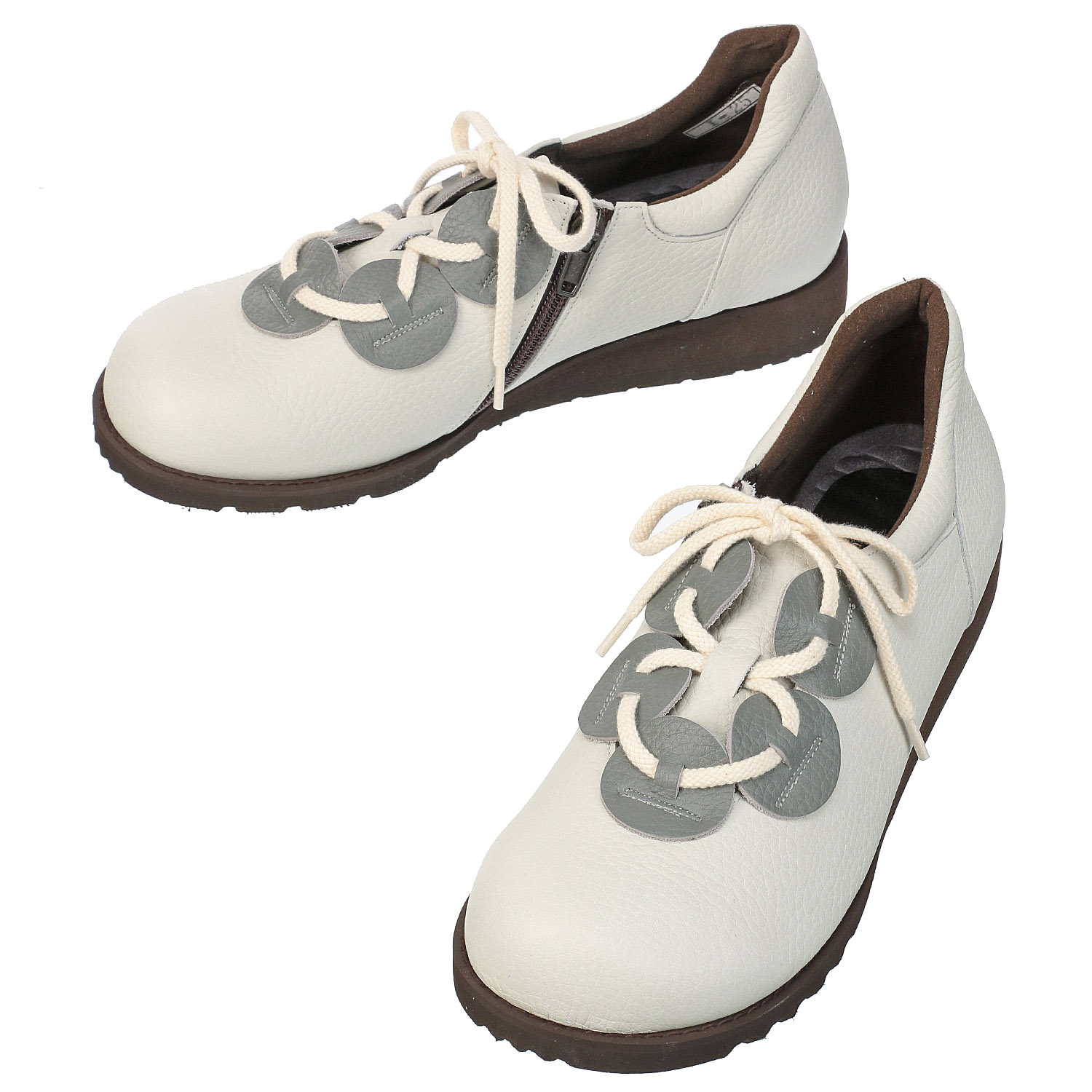 【幅広5Eシューズ】milla sports ドットカジュアルシューズI－25 - 画像2