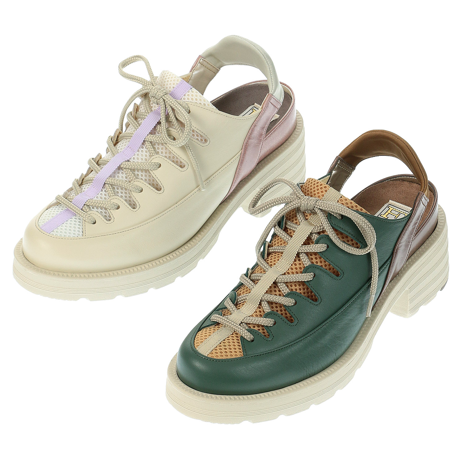 FIZZ REEN スニーカー風バックバンドシューズ 8708