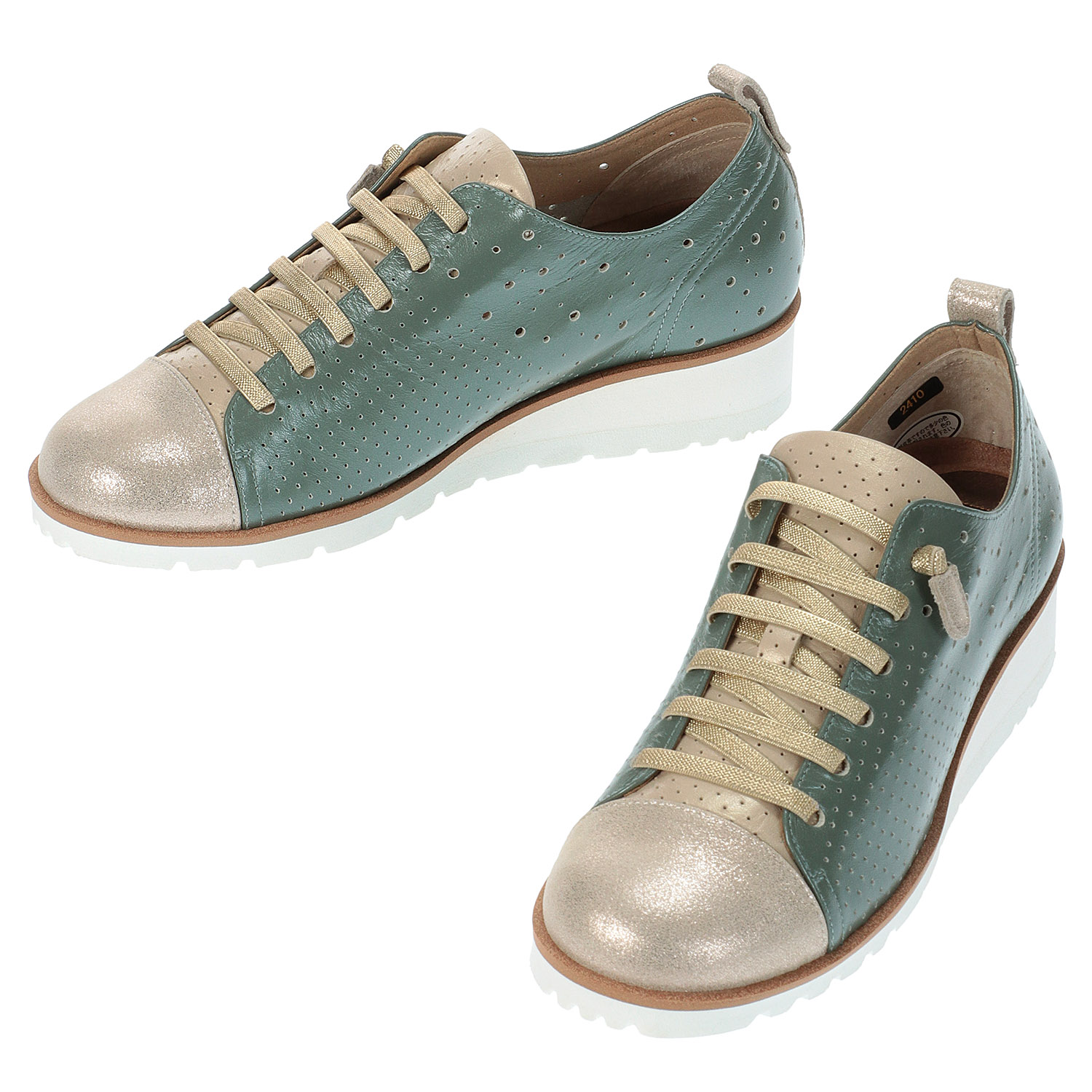 FIZZ REEN 甲ゴムレザースニーカー2410 - 画像8