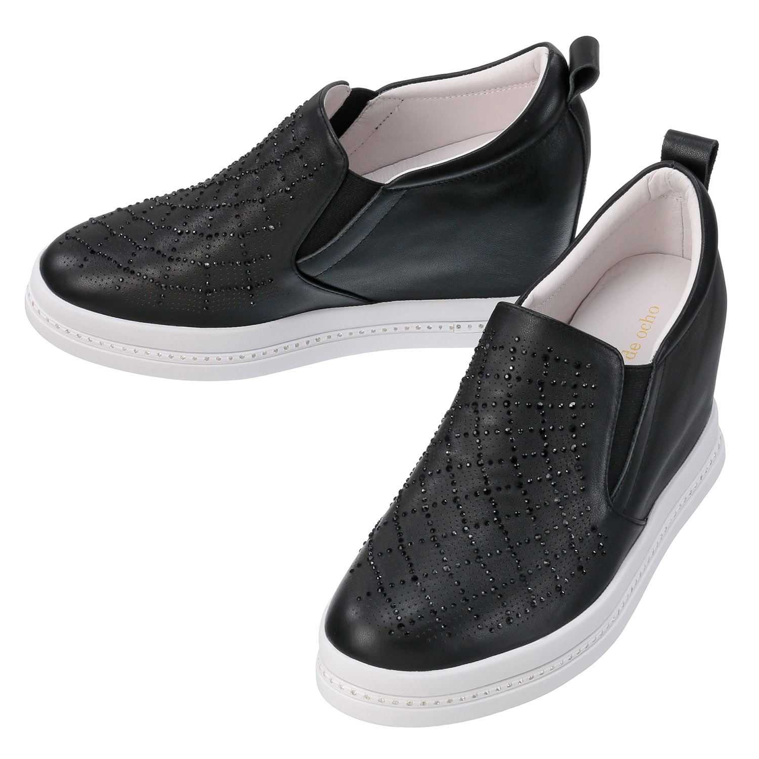 ビジュー付きインヒールシューズ - 画像2