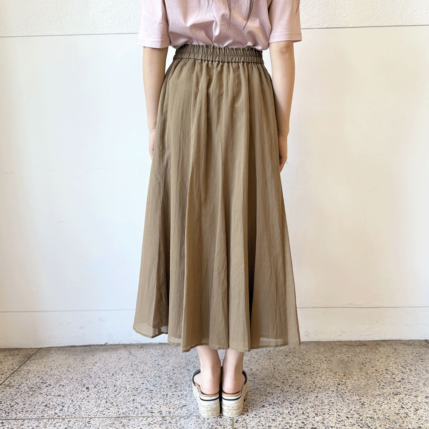 コットンシフォンスカート - 画像4