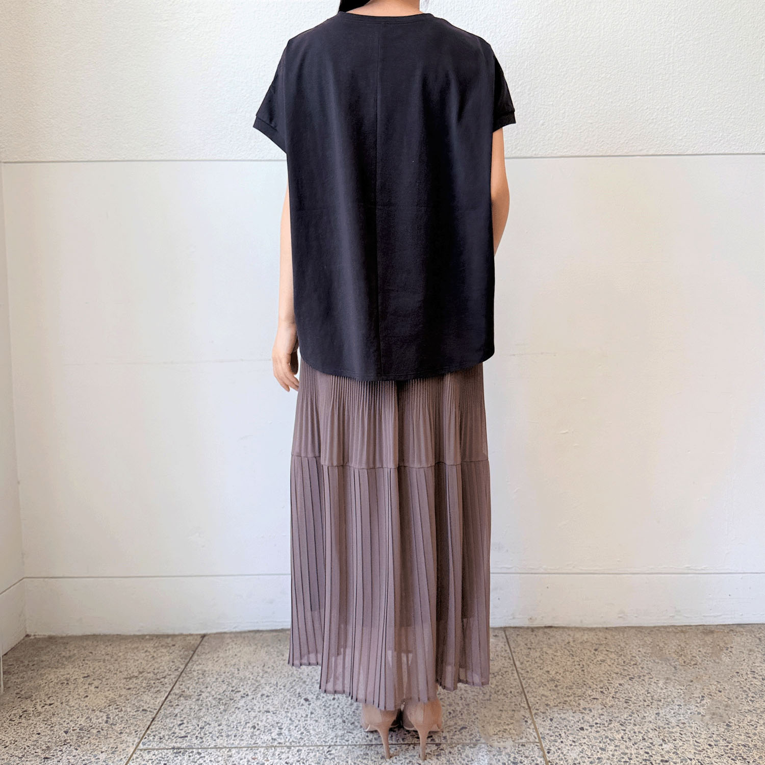 シフォンジョーゼットプリーツスカート - 画像3