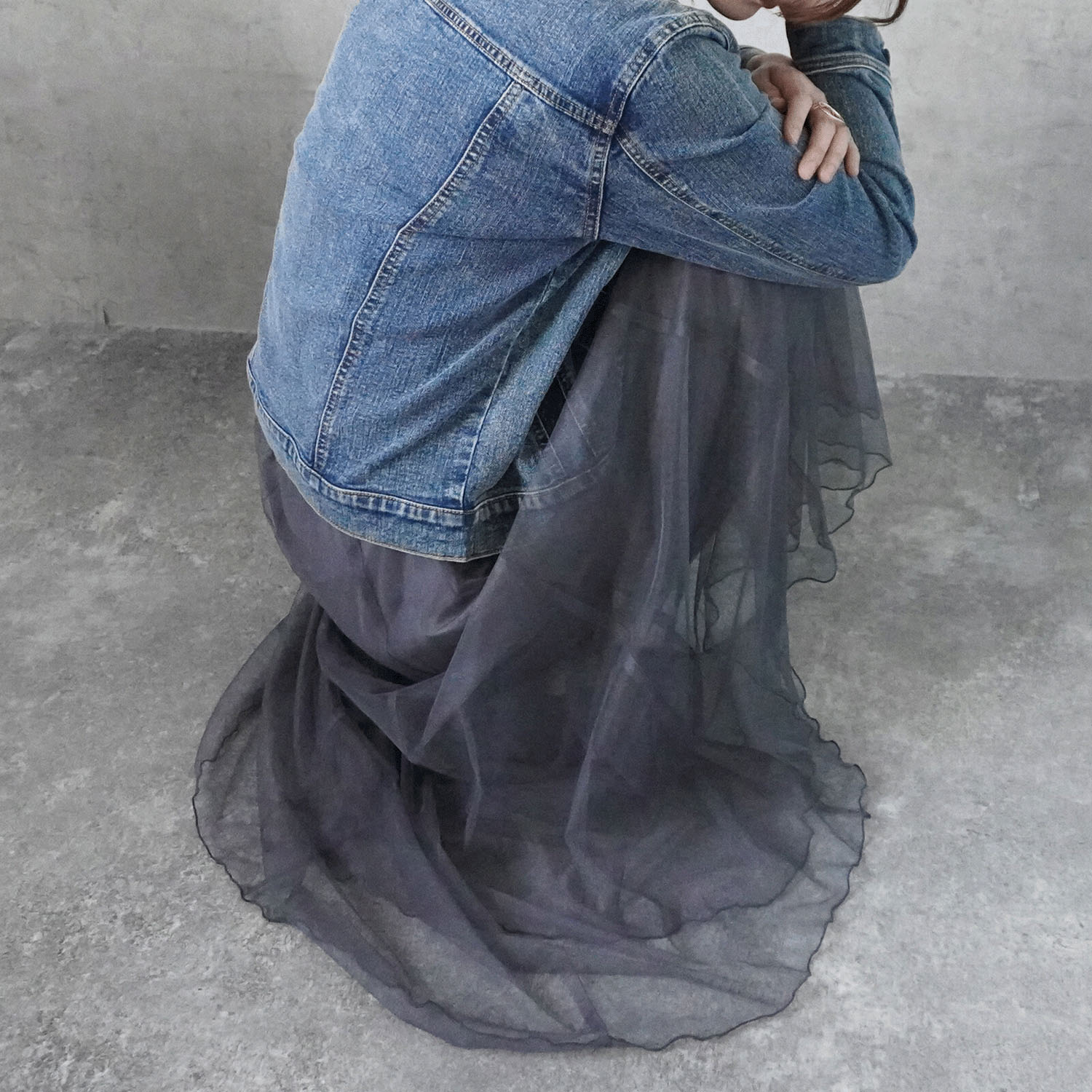 W HEART 大人チュールロングスカート - 画像17