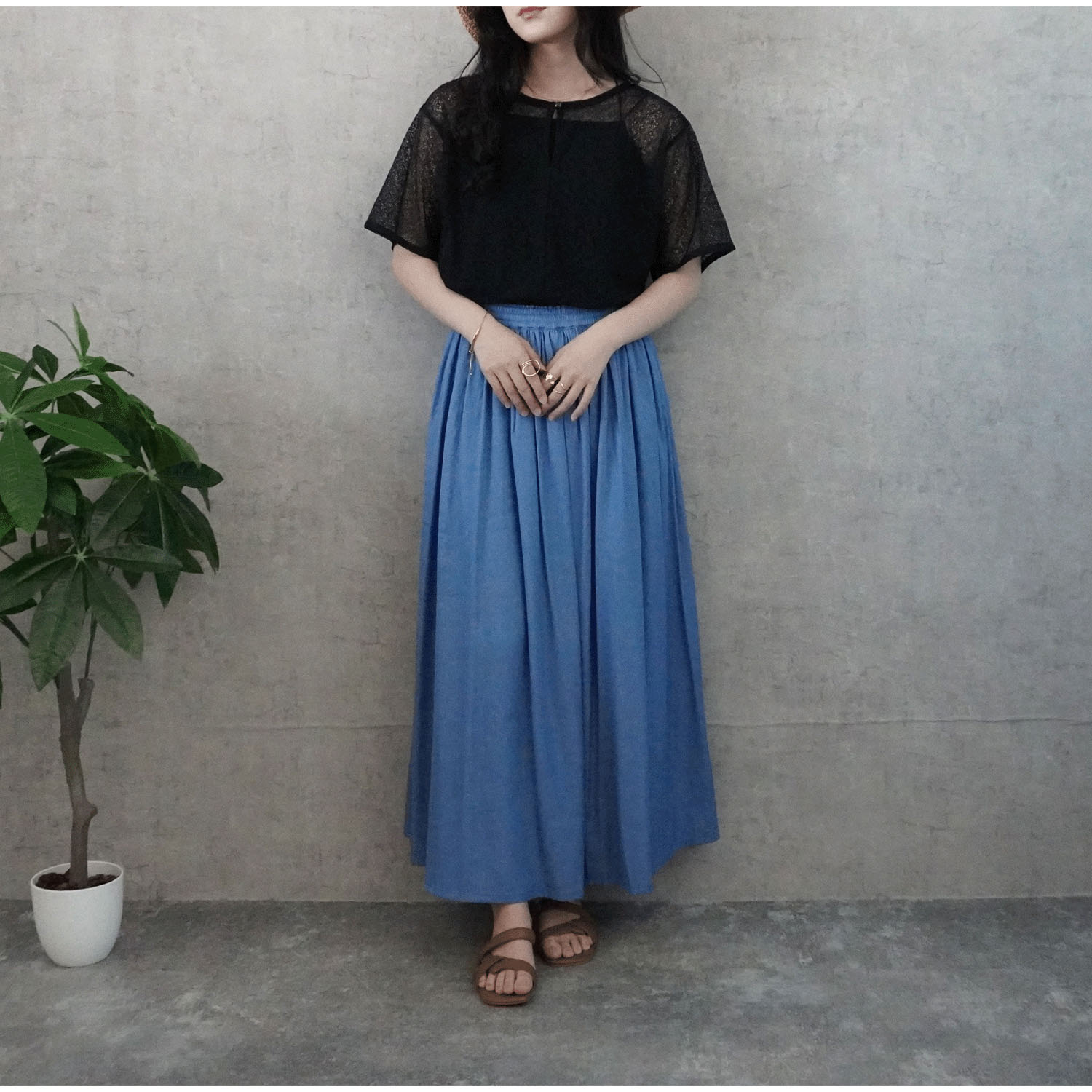 Emma 軽やかギャザースカート - 画像11