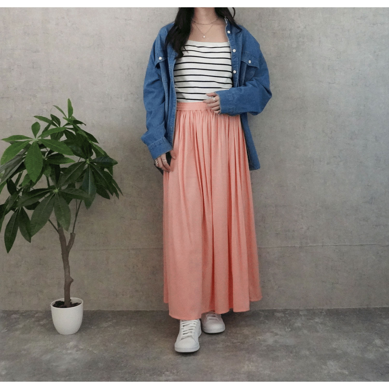 Emma 軽やかギャザースカート - 画像5