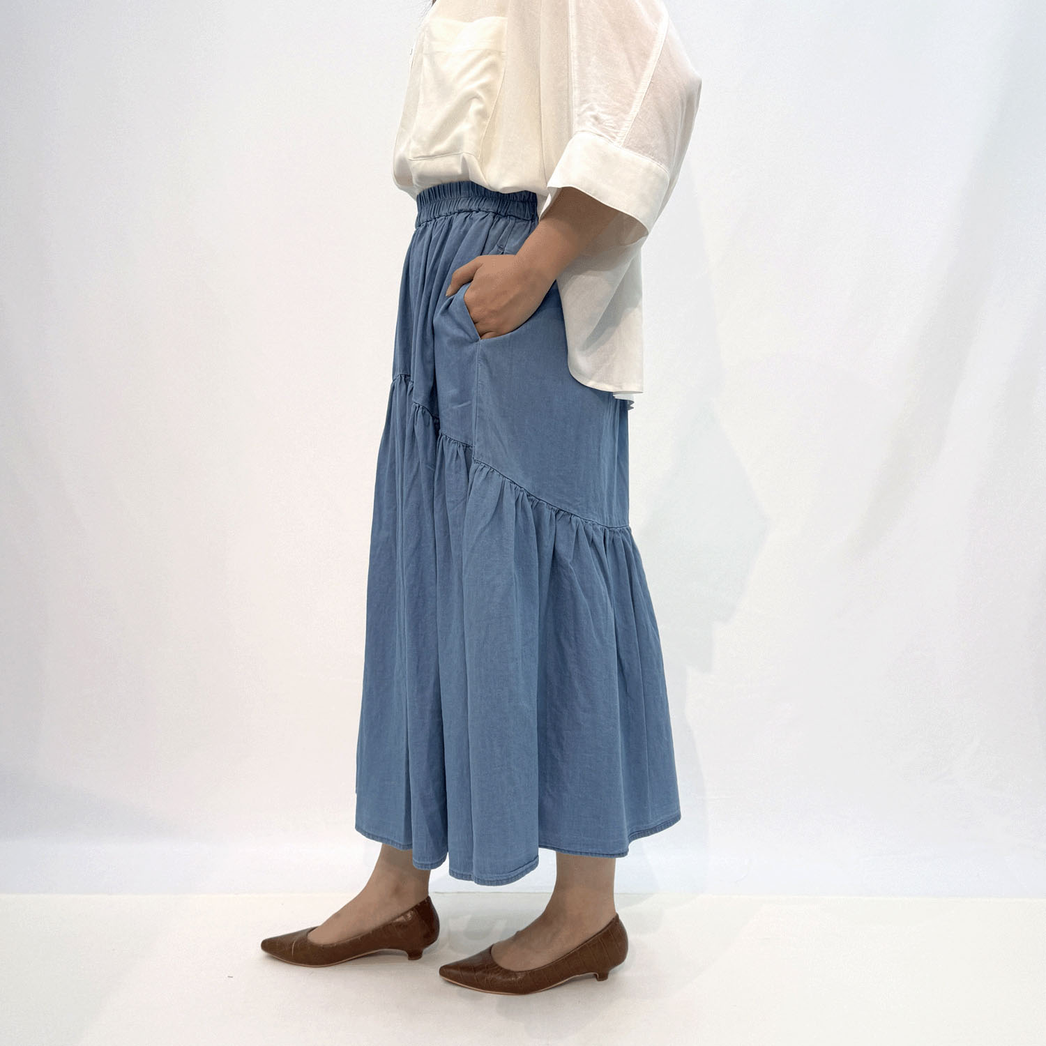 Jouir ライトオンスティアードスカート - 画像2