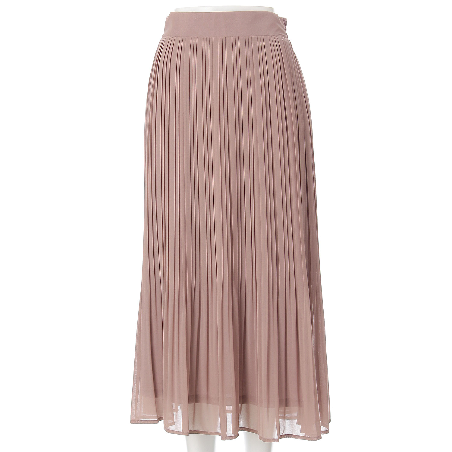 Jouir シフォン裾消しプリーツスカート - 画像4