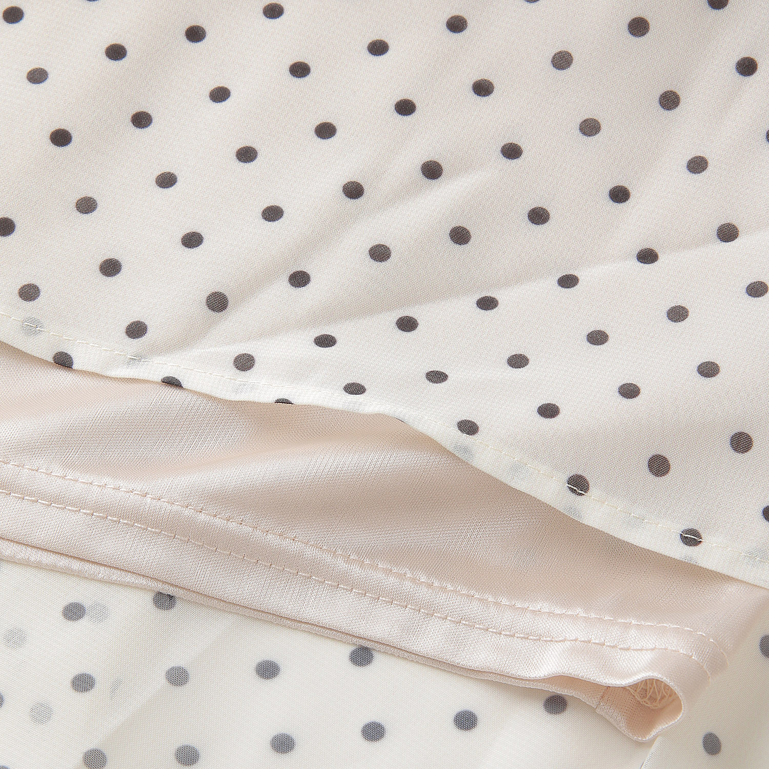 Jouir シフォンドット切替ティアードスカート - 画像5