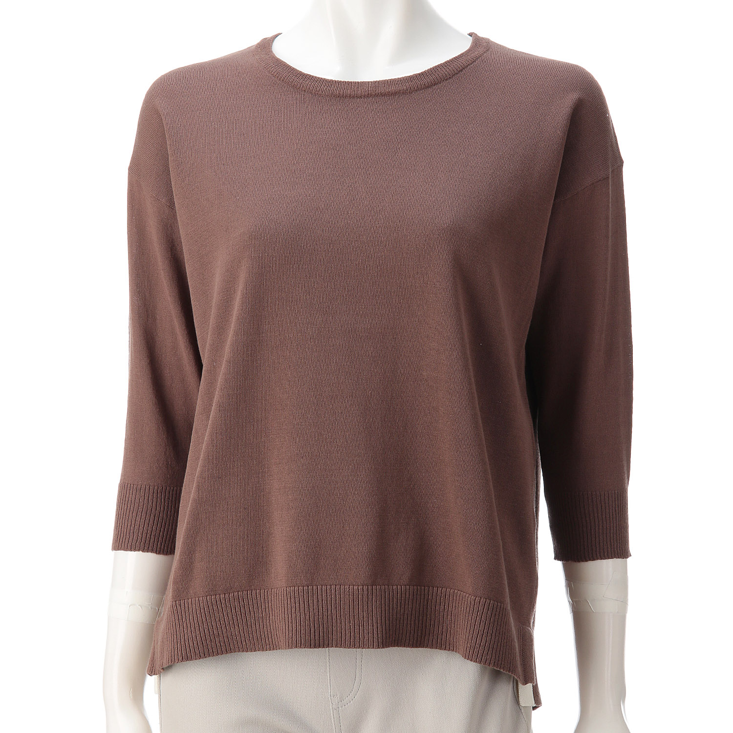 脇スリット配色天竺プルオーバー - 画像4