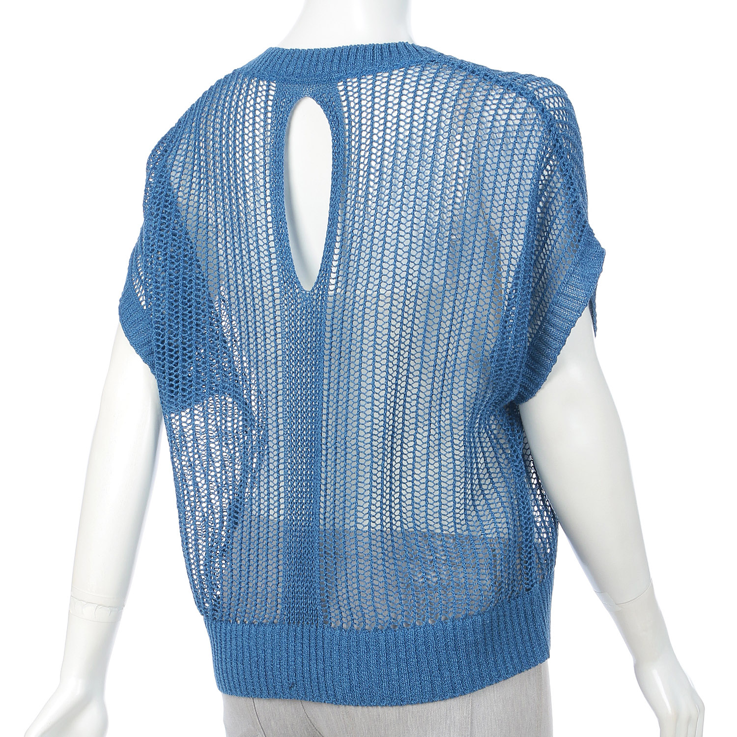 メッシュ後ろ開きレイヤードニット - 画像5