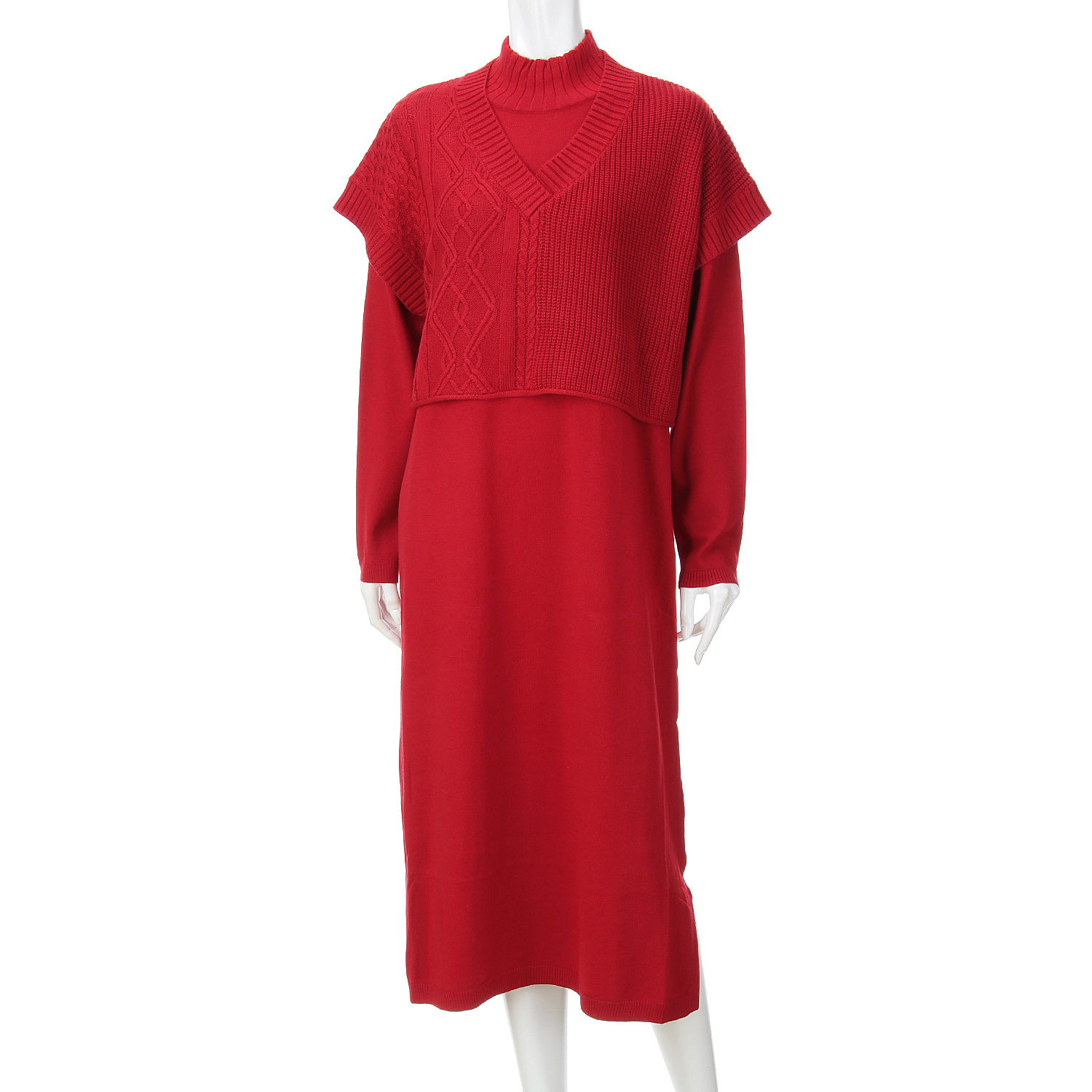 天竺ワンピースケーブル入りベストSET - 画像13