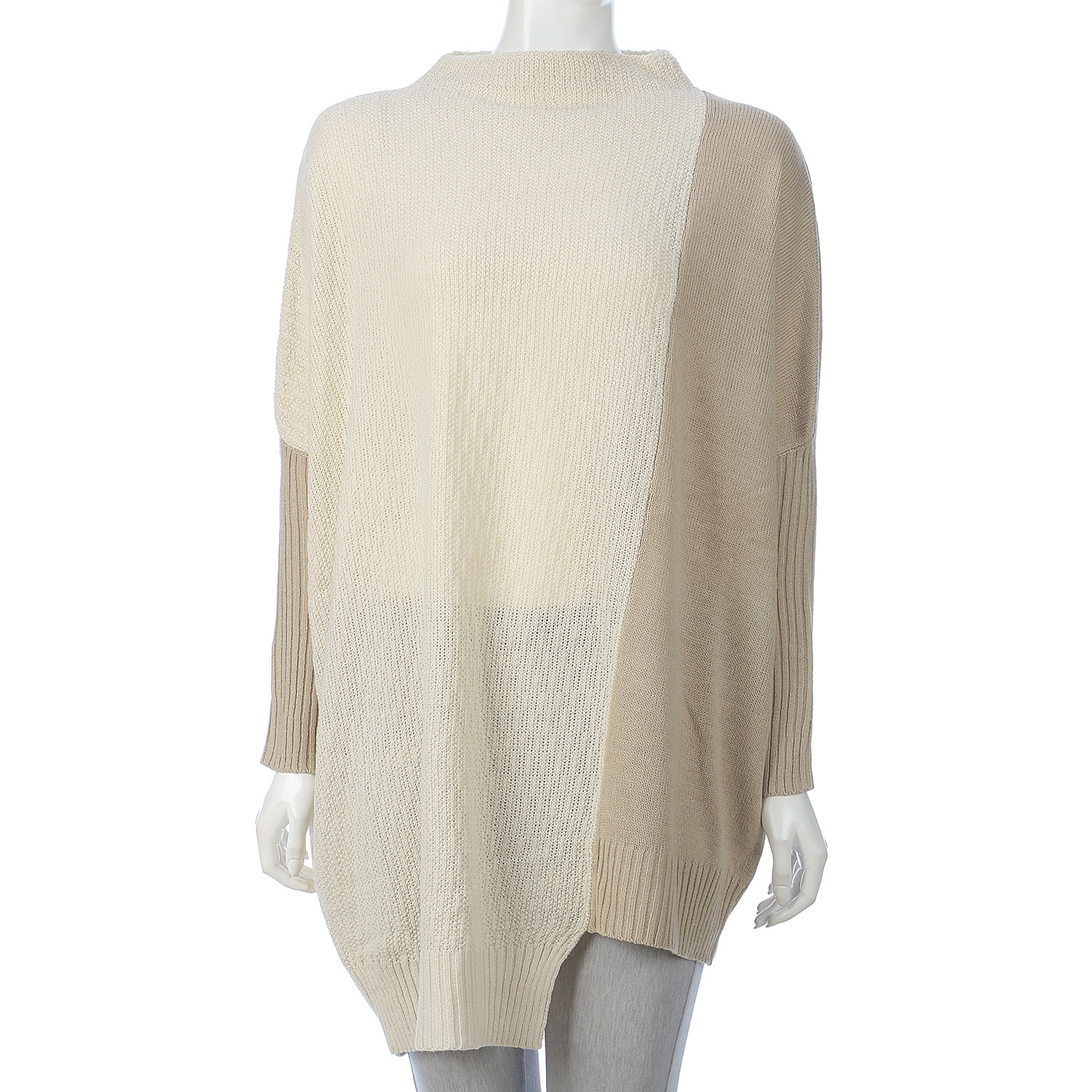 【my life】ボトルネック コクーン バイカラーチュニックニット - 画像11