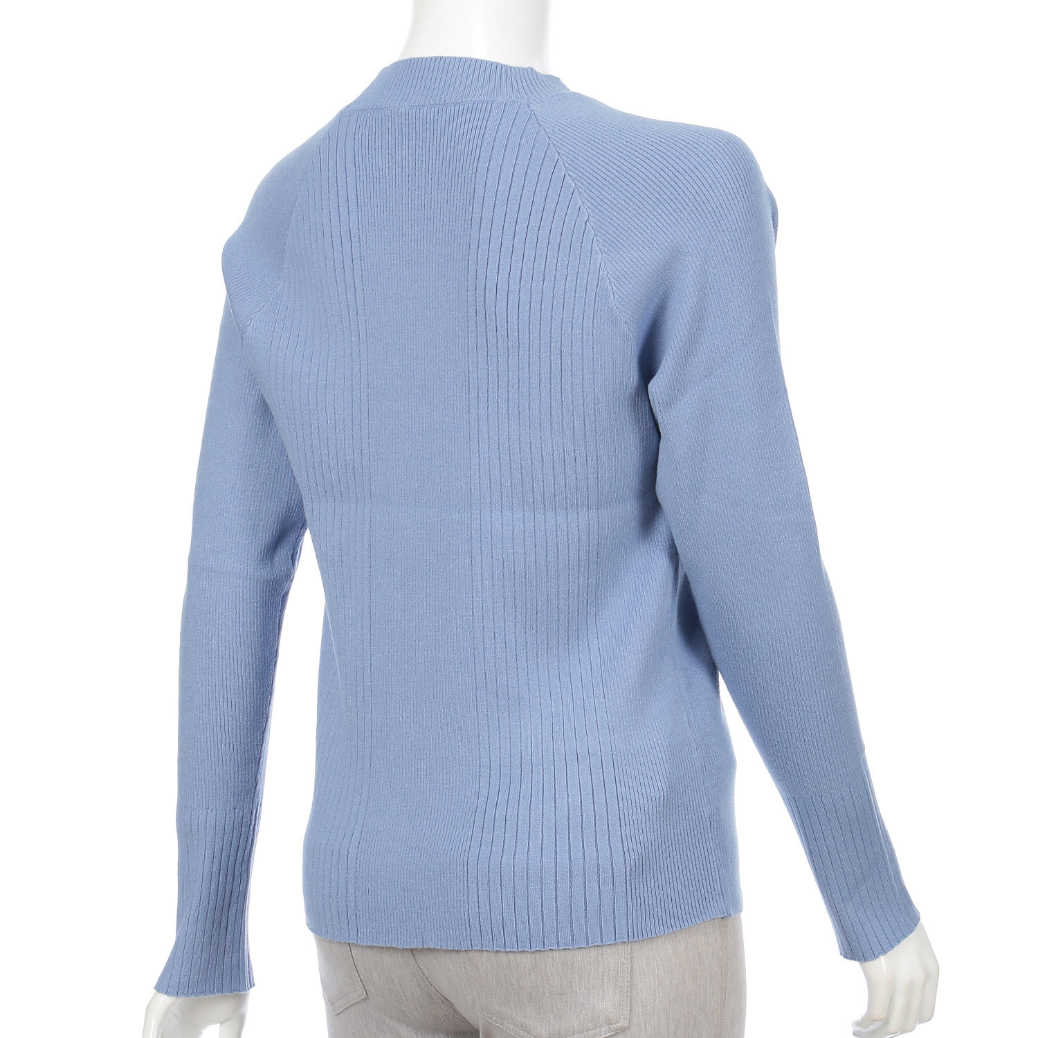 リブ編みハイネックプルオーバー - 画像5