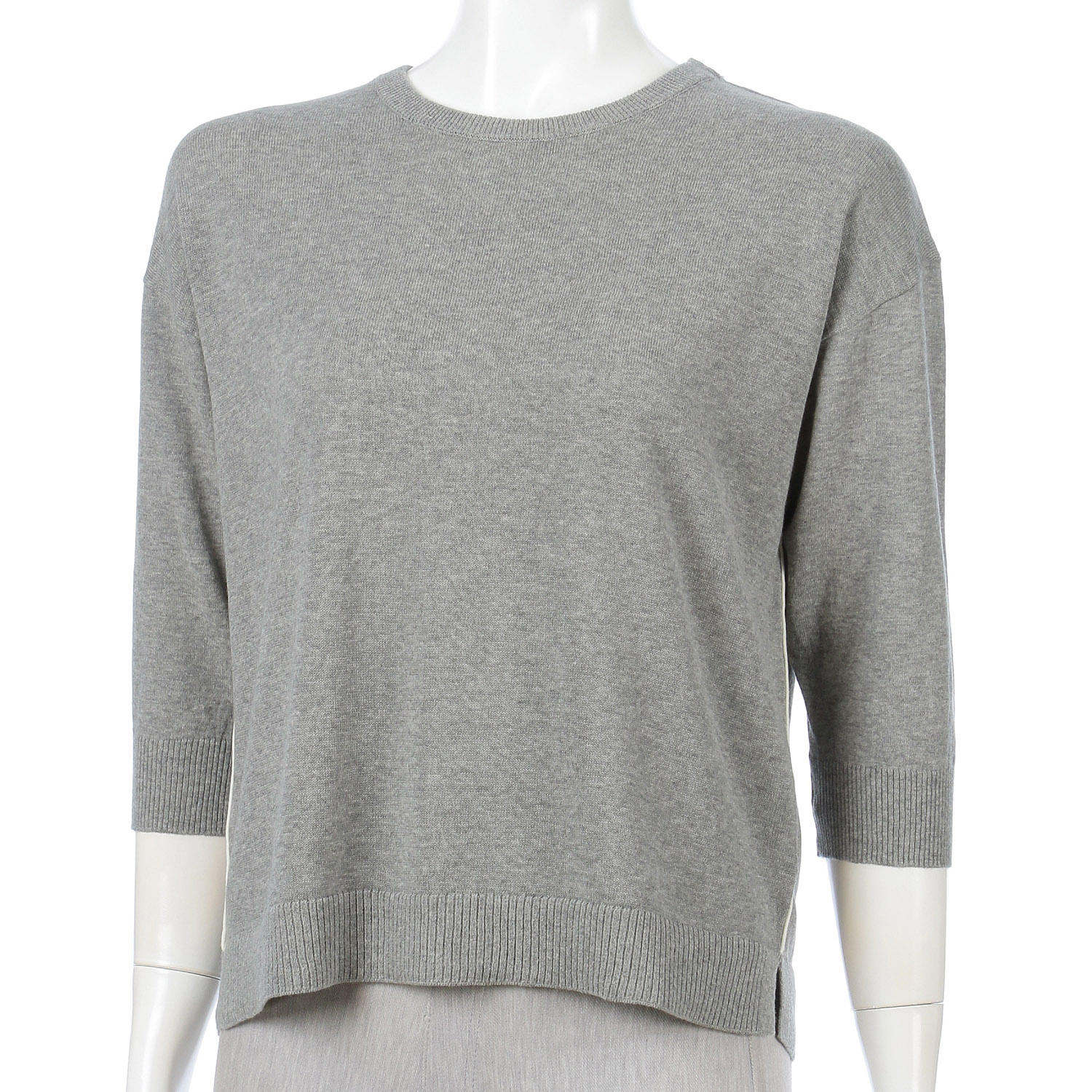 脇配色ライン天竺プルオーバー - 画像2