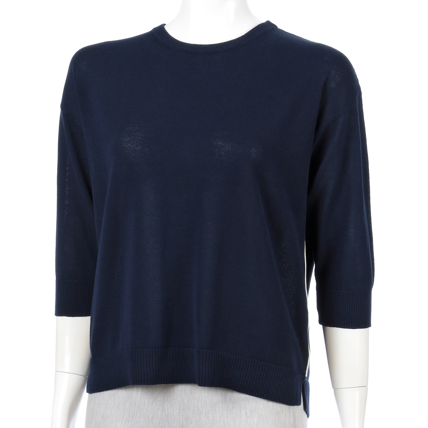 脇配色ライン天竺プルオーバー - 画像9