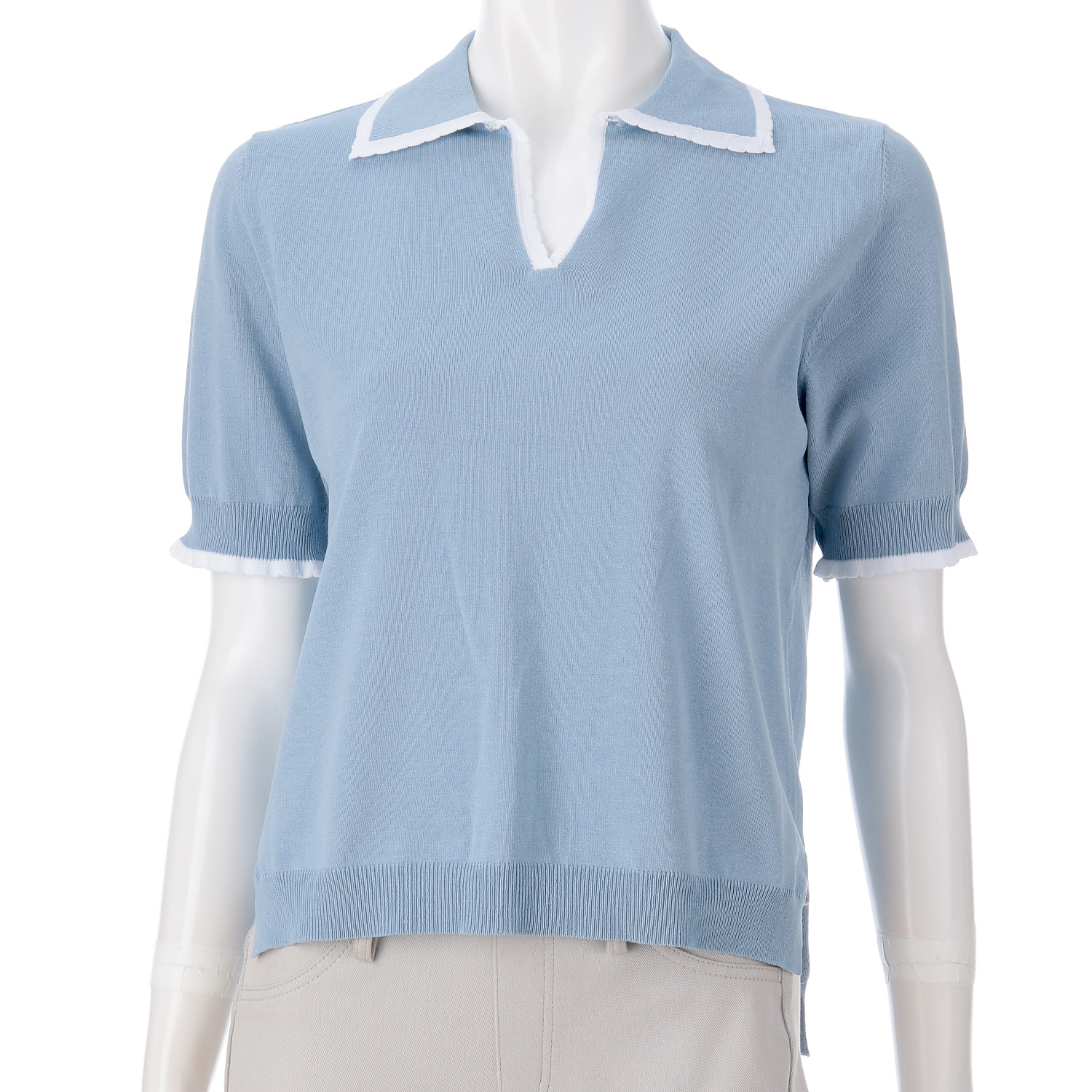 スラカップ配色衿プルオーバー - 画像3