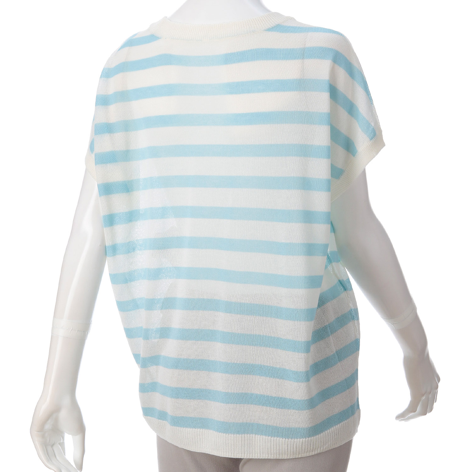 天竺ワイドシルエットボーダープルオーバー - 画像4