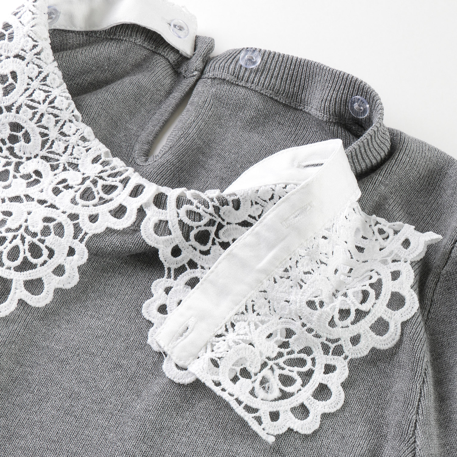 レースカラー付サマーニット - 画像5