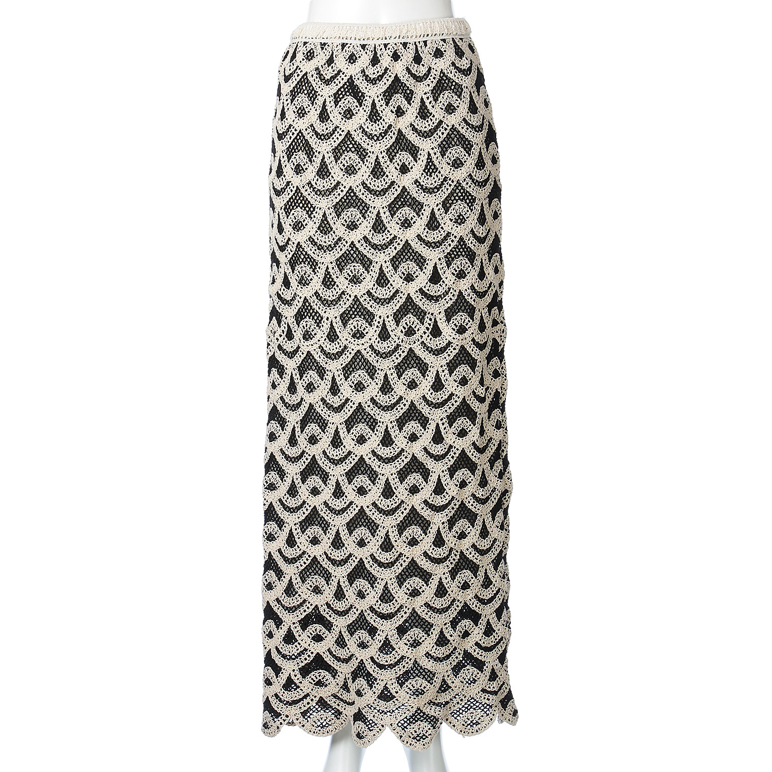 VERITE クロシェ風ロングスカート - 画像1