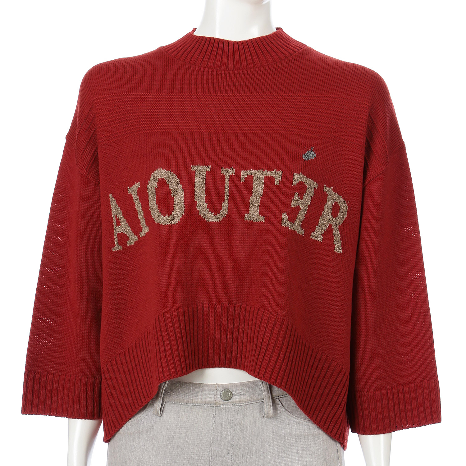 英字柄レイヤード - 画像1