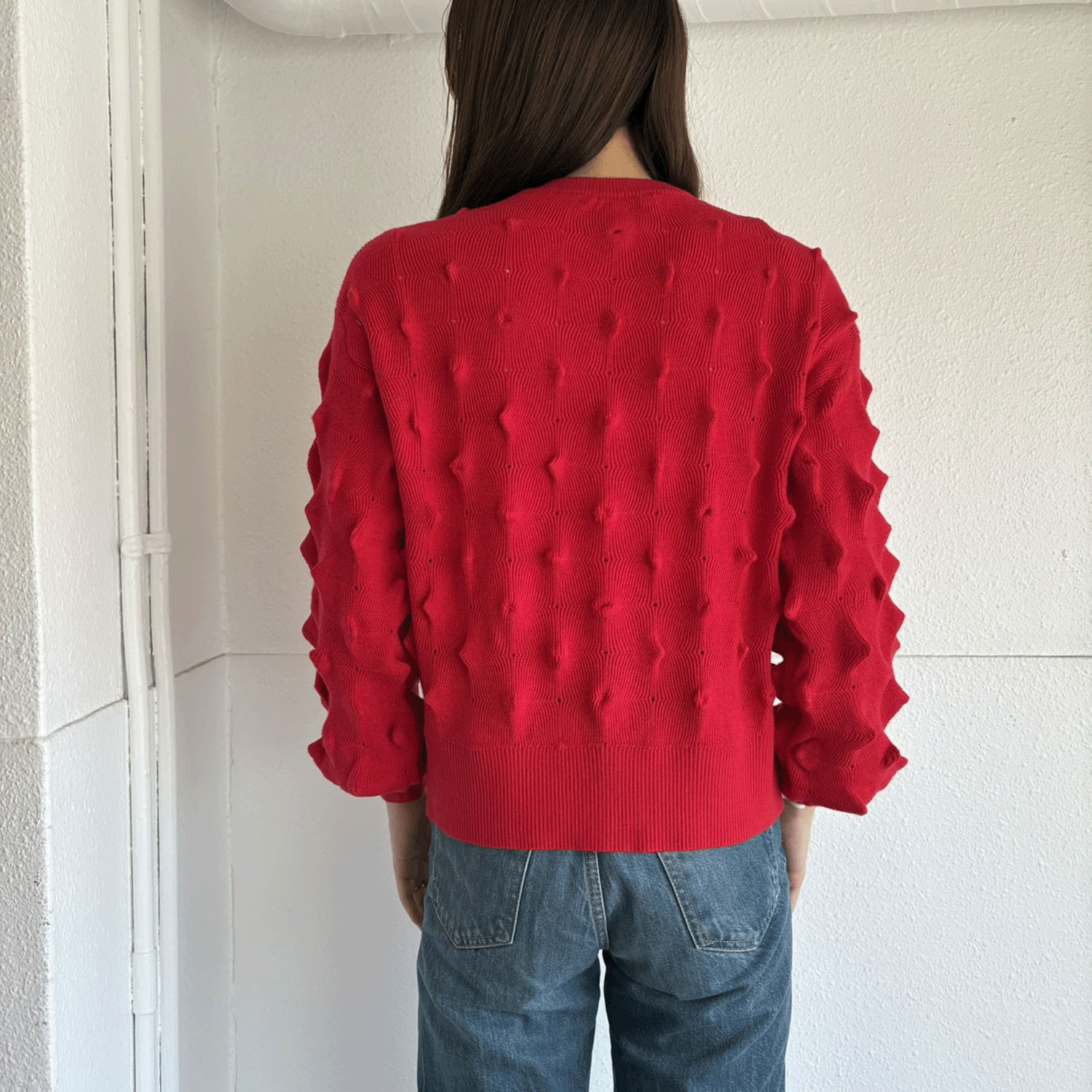 ポコポコ編地カーディガン - 画像4