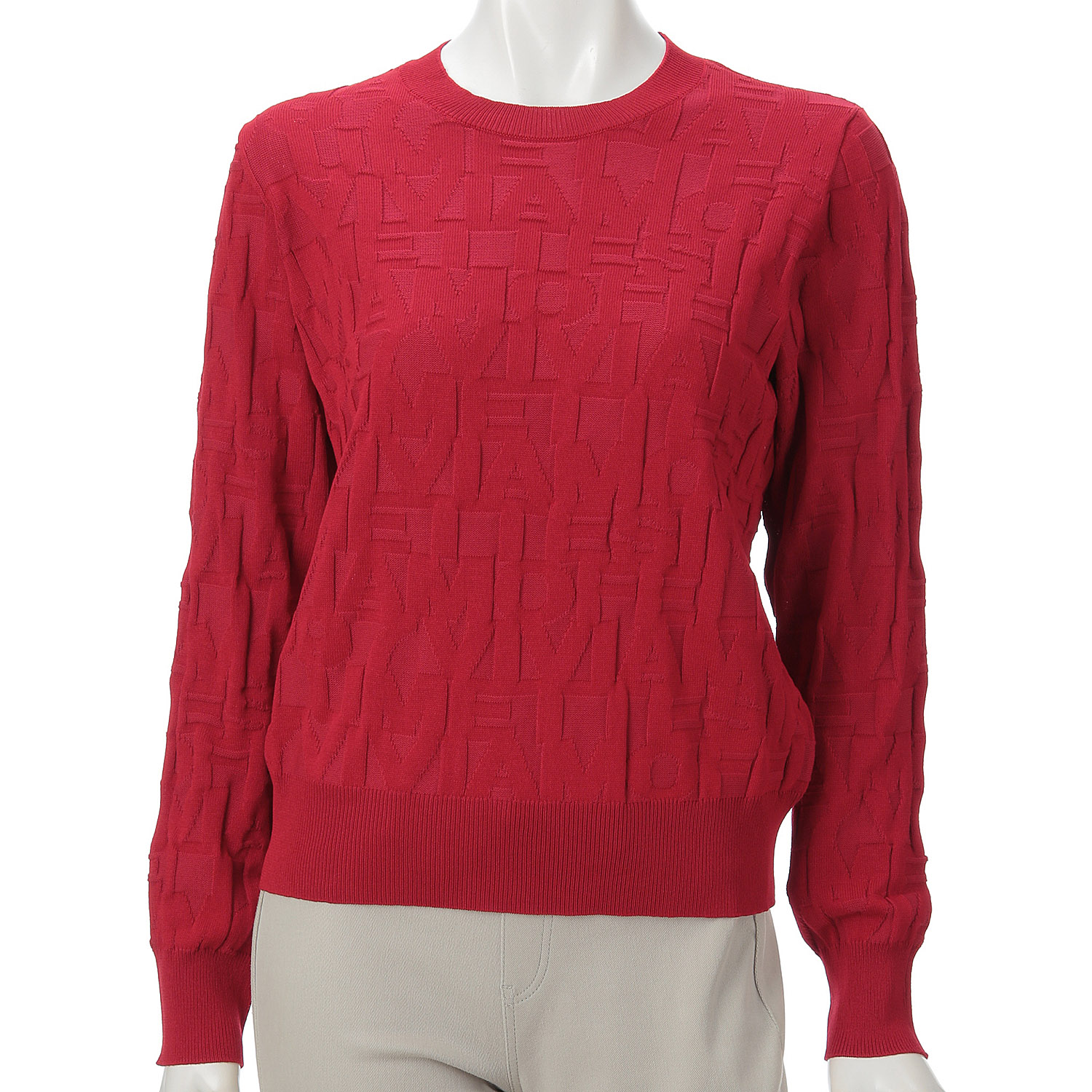 オリジナルロゴジャカードニット - 画像1